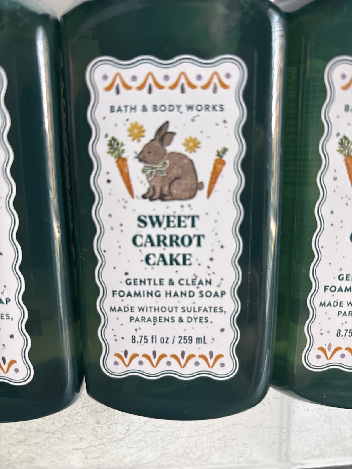 4 Bath And & Body Works Sweet Carrot Cake Gentle Foaming Hand Soap