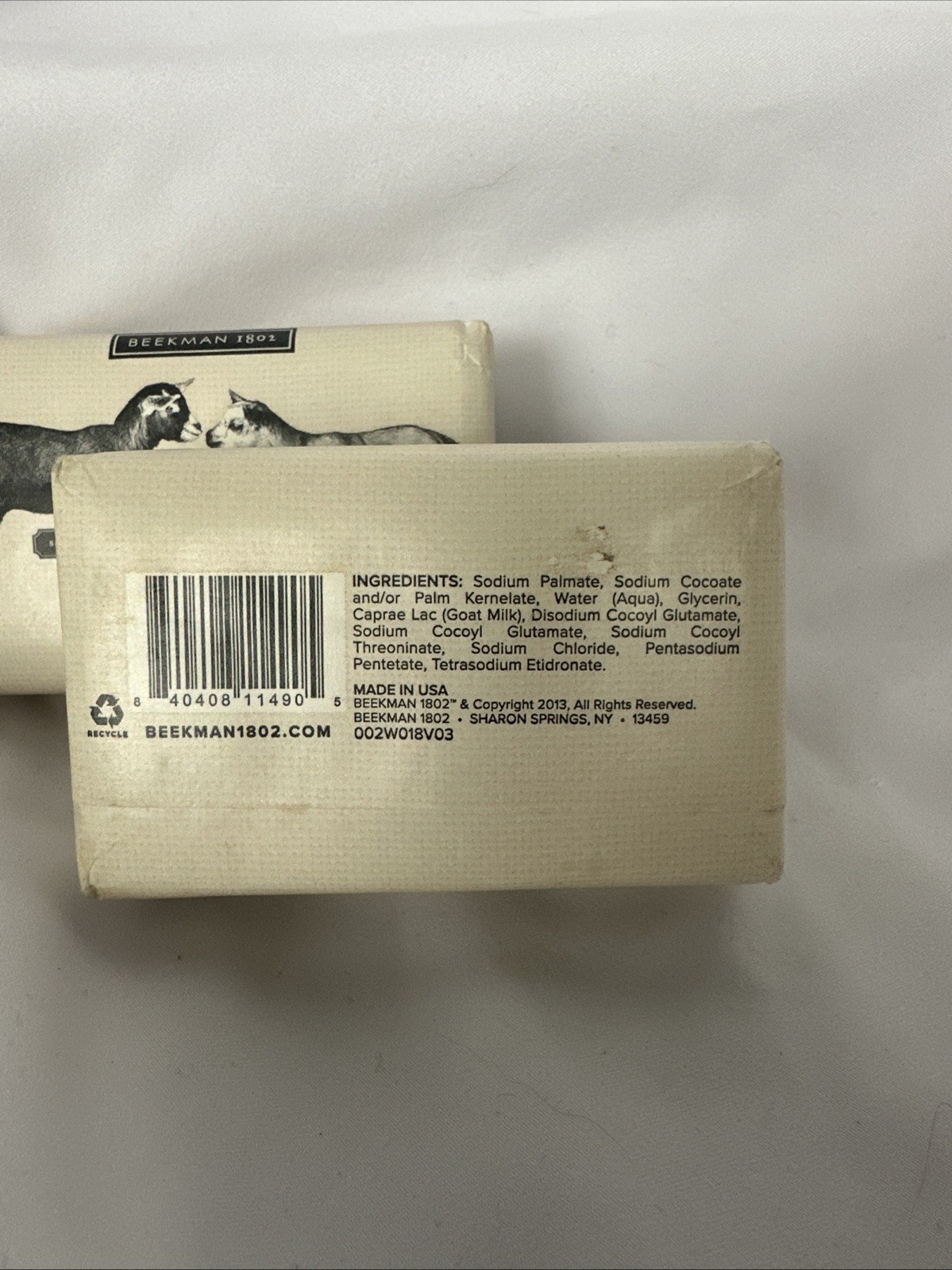 Beekman 1801 Pure Goatmilk Bar Soap Fragrance Free 3.5 Ounces Each – Set Of 2