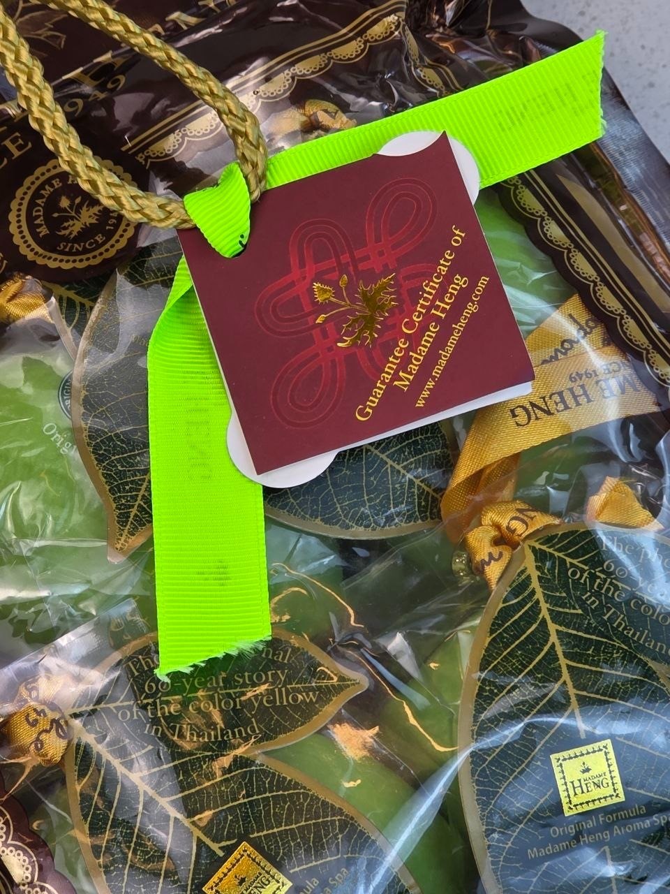 Madame Heng Lime Soap Set 4 x120g Bars Herbal Natural Thai Bath Soap NEW