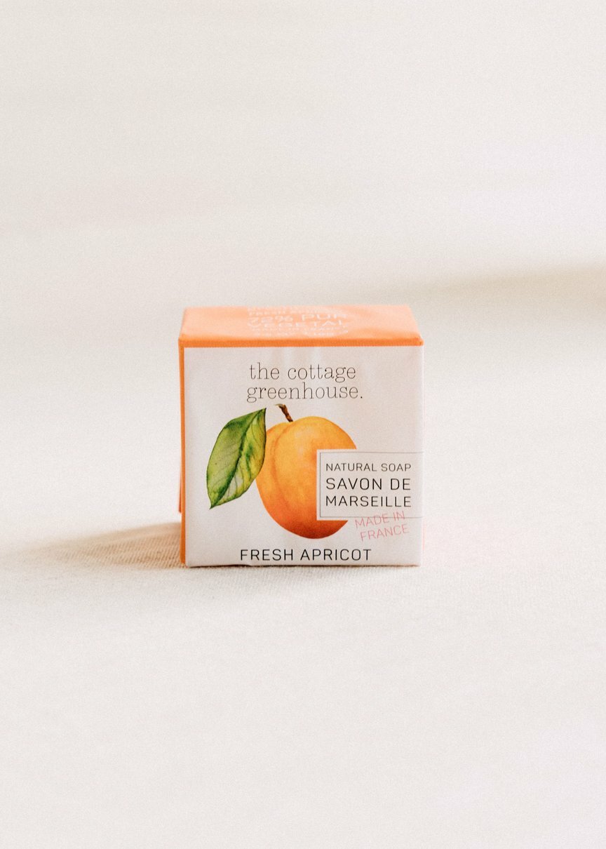 THE COTTAGE GREENHOUSE Fresh Apricot Natural French Soap – 3.5 oz NEW
