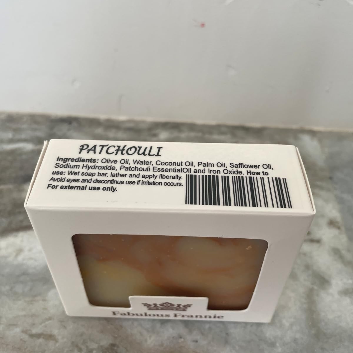 Fabulous Frannie Patchouli All Natural Herbal Soap 4 oz Made with Pure Essential