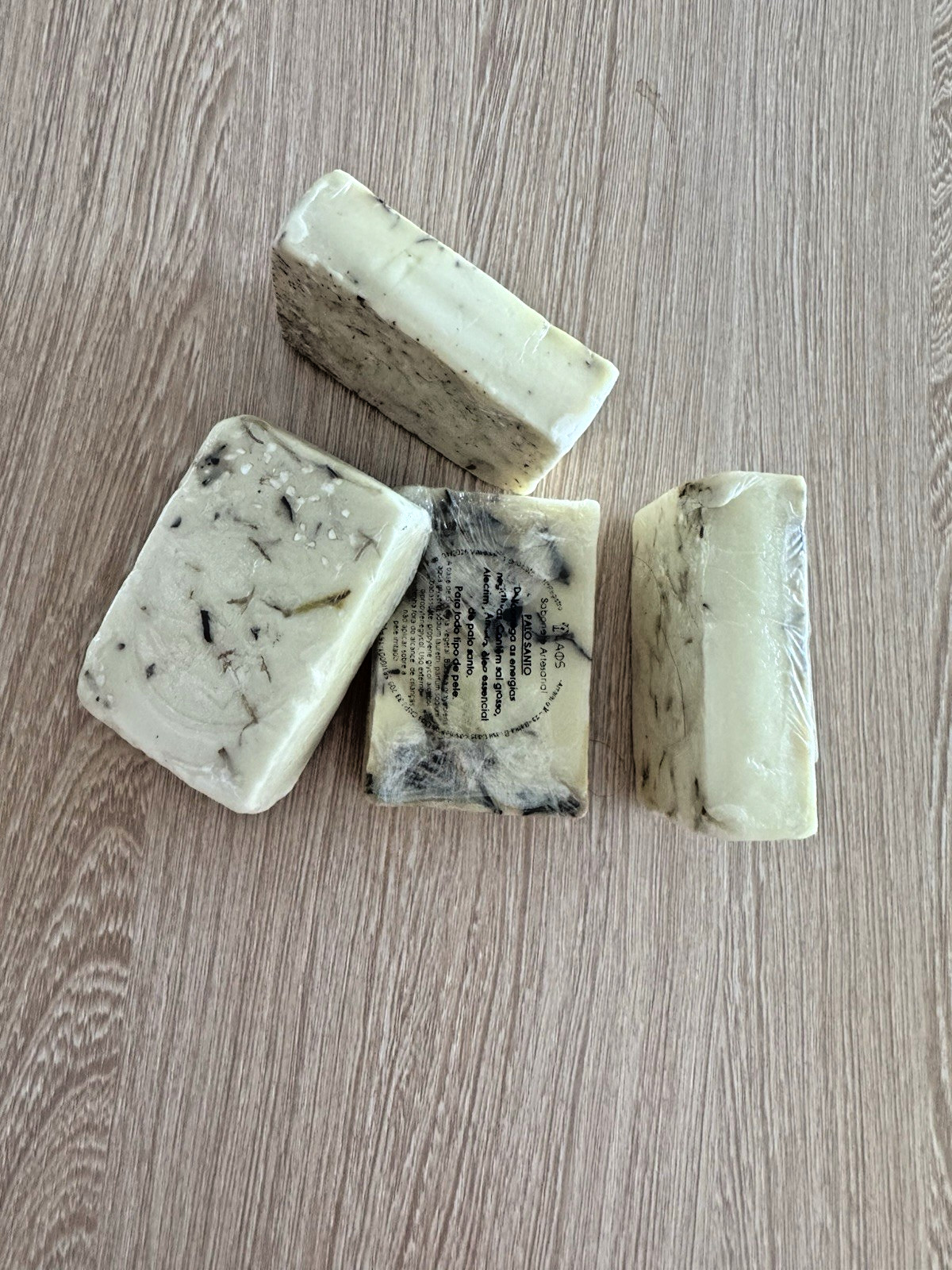 Handmade Palo Santo Soap 90g Rosemary Rue Sea Salt Botanical Cleansing Bar