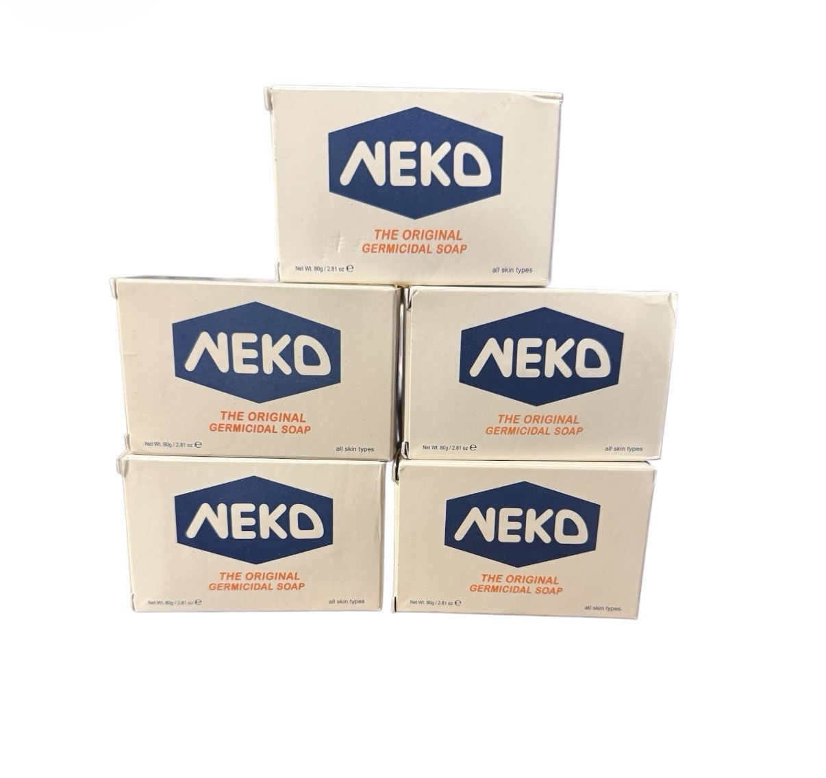 NEKO THE ORIGINAL SOAP BARS { PACK OF 5 } 80g / 2.82 Oz EACH FREE SHIPPING