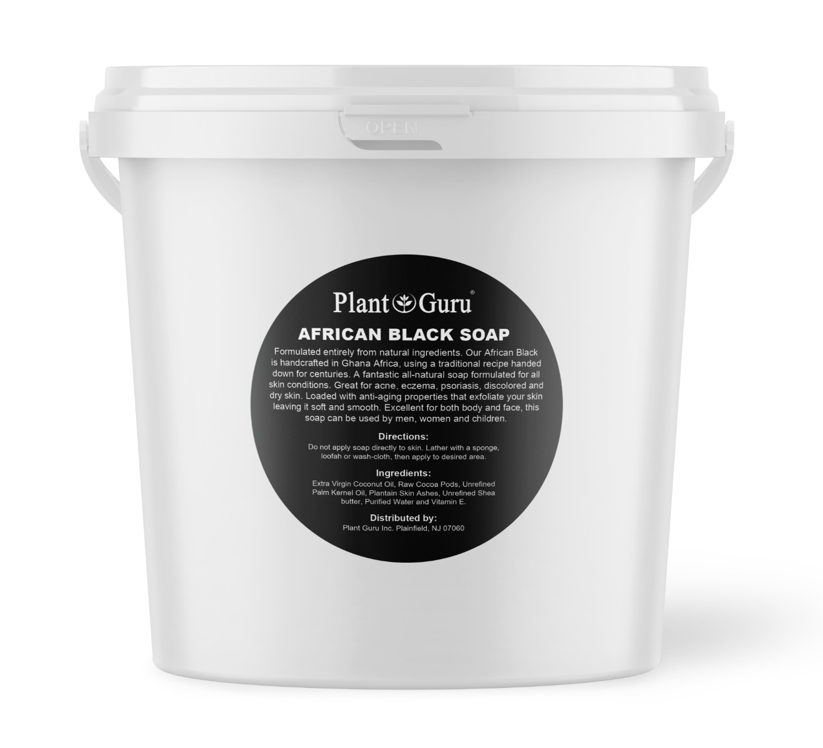 Raw African Black Soap Paste 100% Pure Natural Organic Face Body Wash Bulk