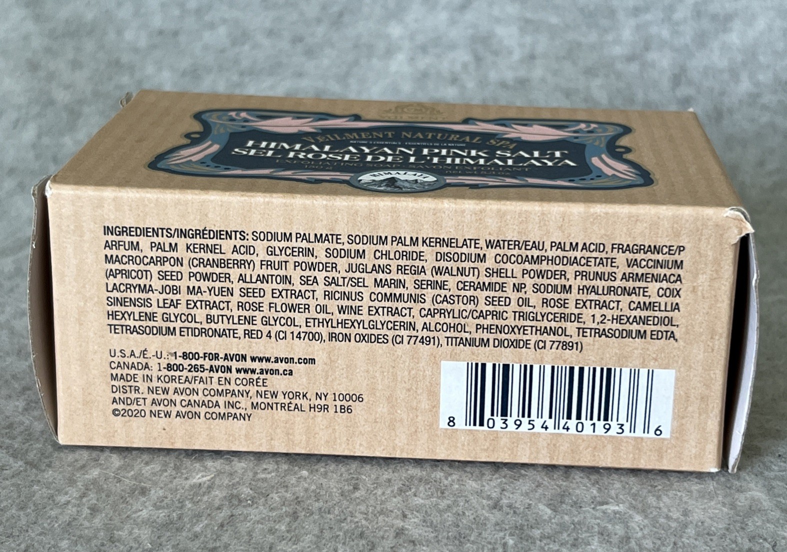 Veilment Natural Spa Himalayan Pink Salt Exfoliating Soap