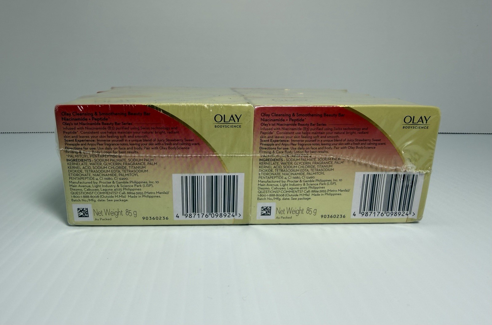 Olay Bodyscience Beauty Bar Niacinamide Peptide 8 Pack 3.0 oz Each,