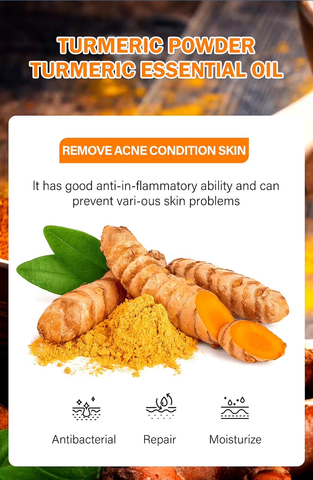 Turmeric Oil Lightening Kojic Acid Soap 3 Big Bars x 100g (300g)