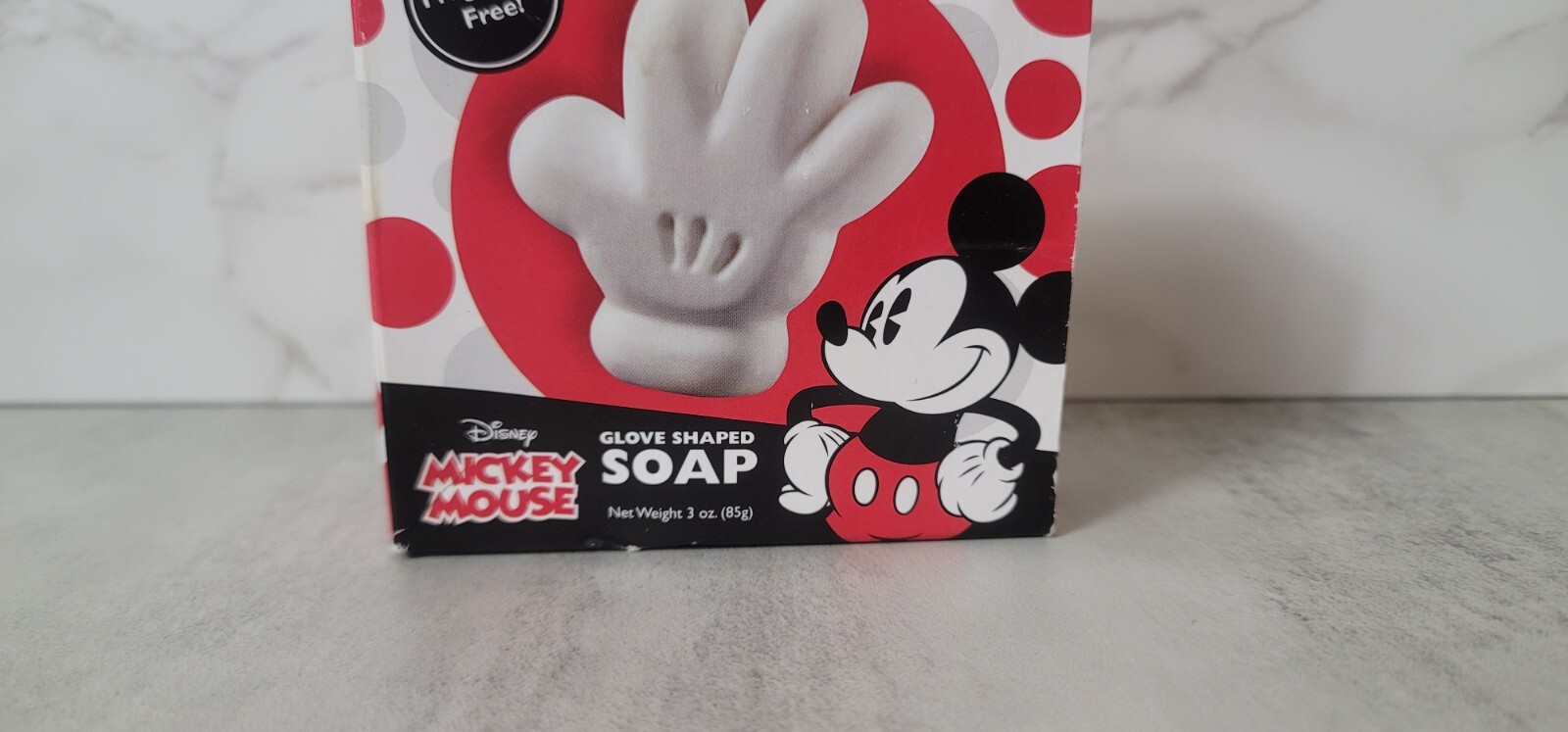 Disney Mickey Mouse SOAP Glove Shaped Fragrance Free White Collect Bar NEW