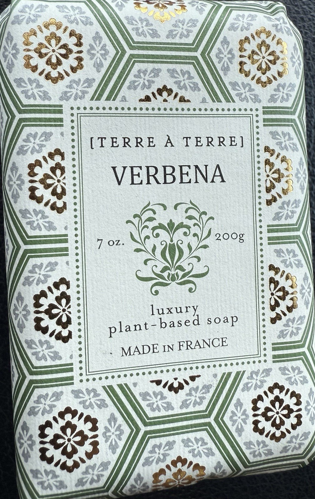 Lot Of 4 Bar Soaps Terre À Terre Lavender, Verbena, Black Cherry, French Pear