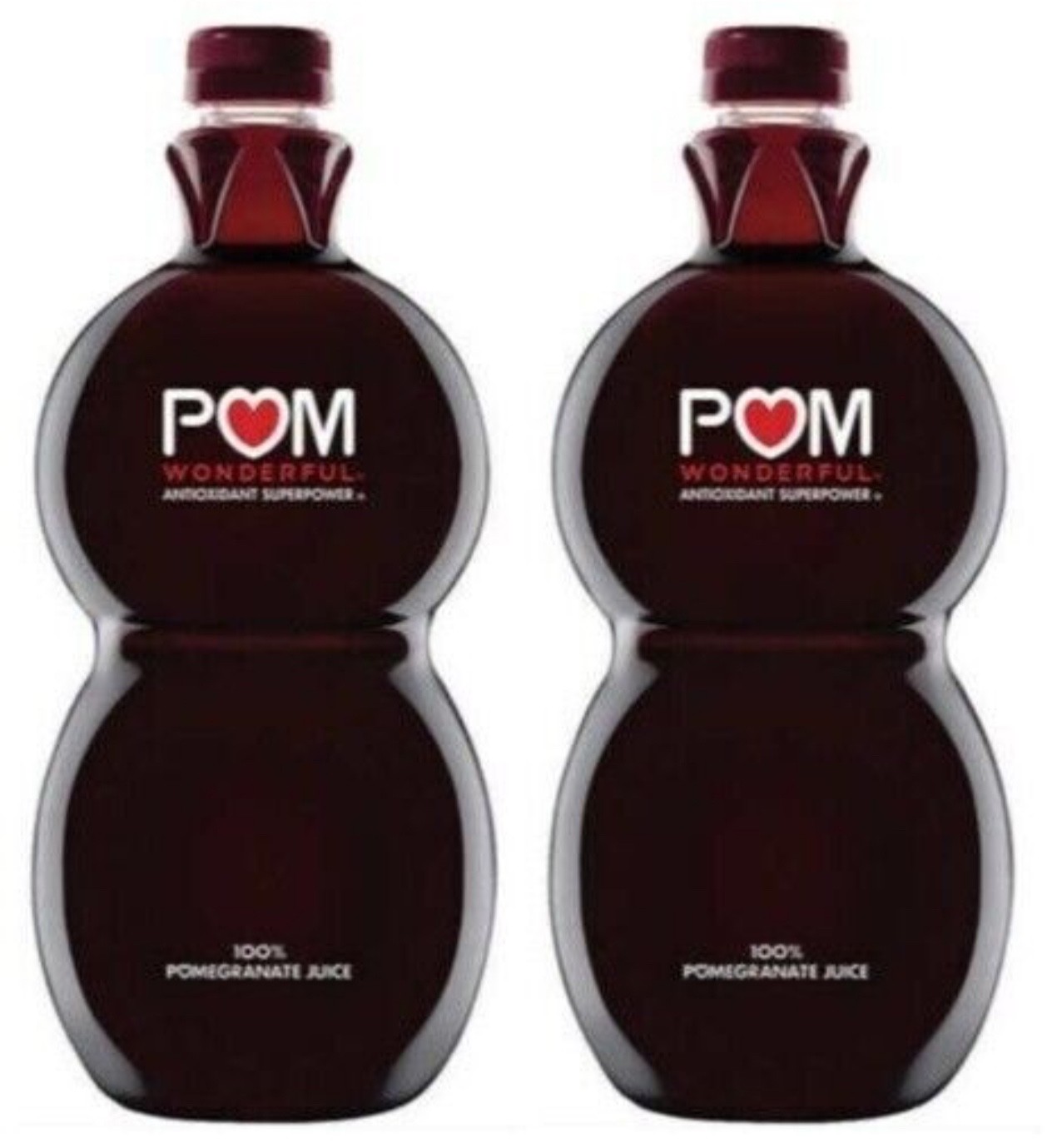 2 Bottles 100% POM Pomegranate Juice, 64 Fl Oz Each