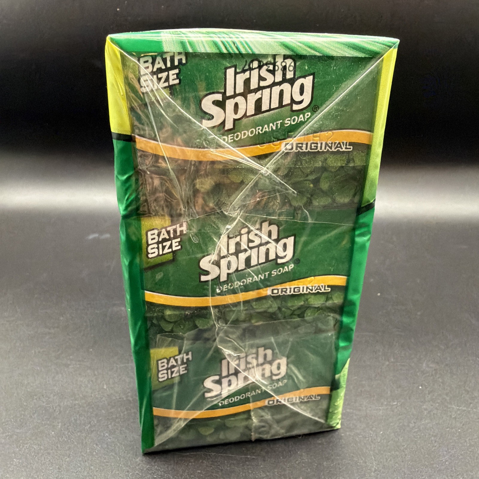 Irish Spring Bar Soap ORIGINAL 3 Bar Package NO FLAXSEED DISCONTINUED New HTF
