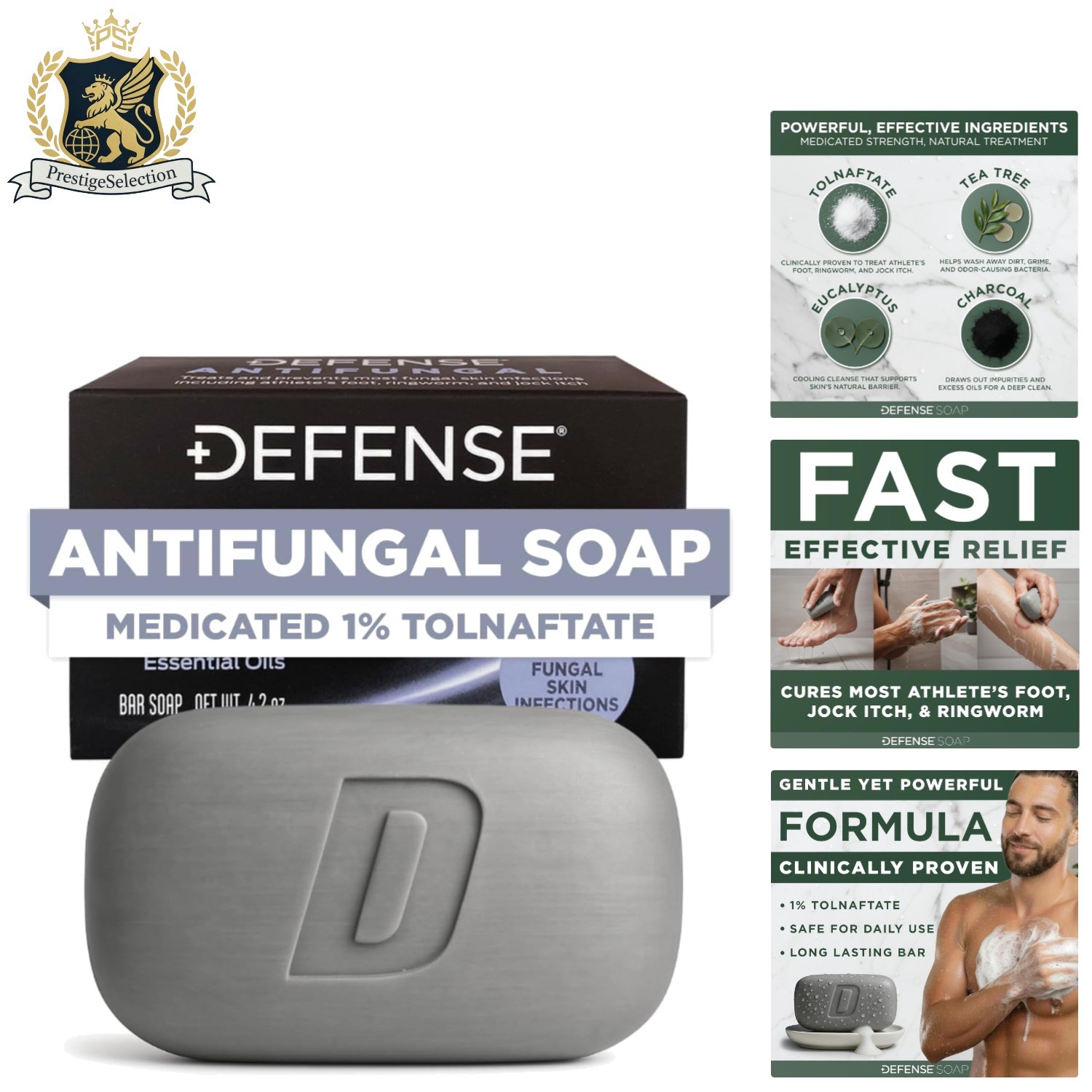 Defense Antifungal Bar Soap – Effective Treatment for Jock Itch & Athlete’s Foot