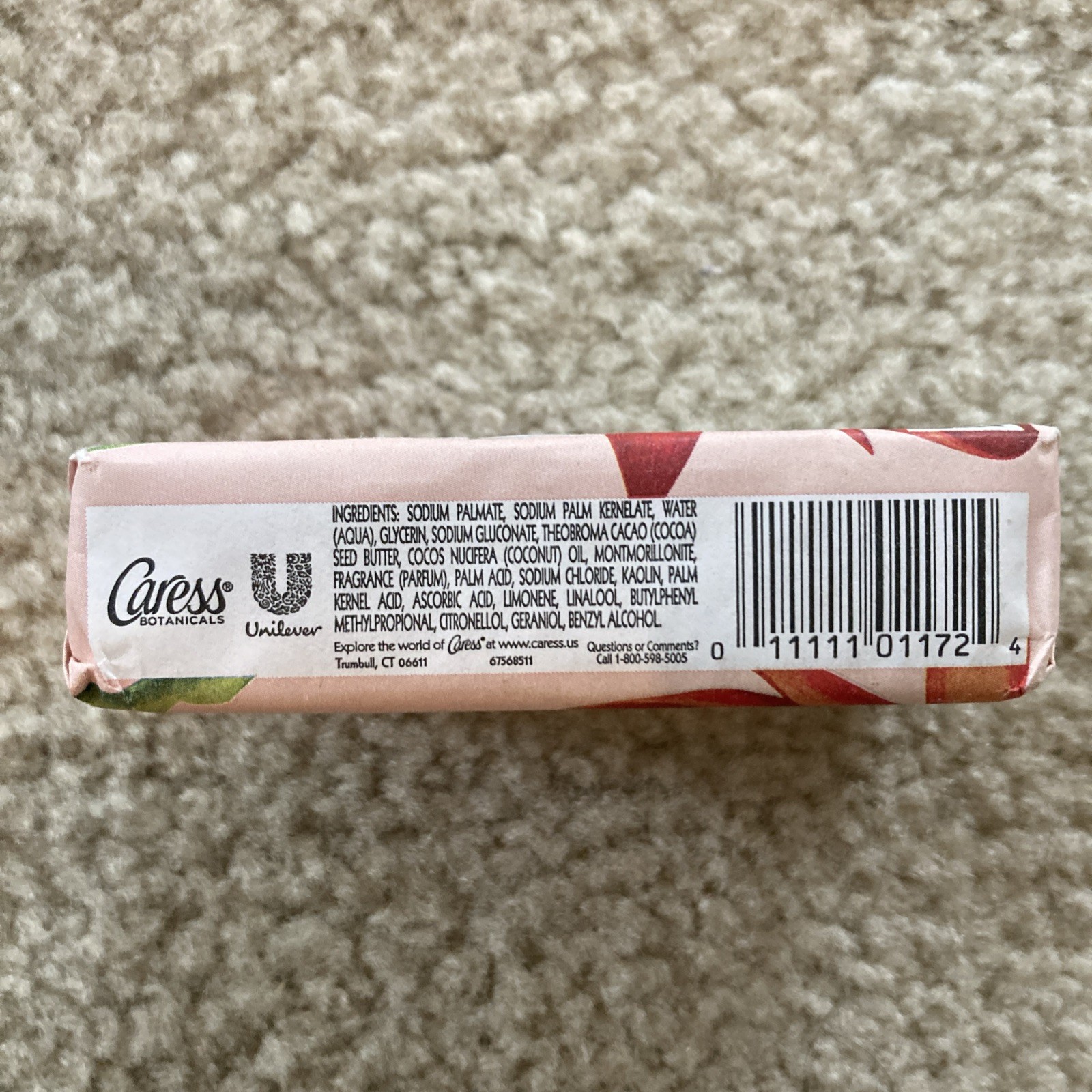 Caress Botanicals Lotus & Red Clay Paraben Free Bar Soap 5oz