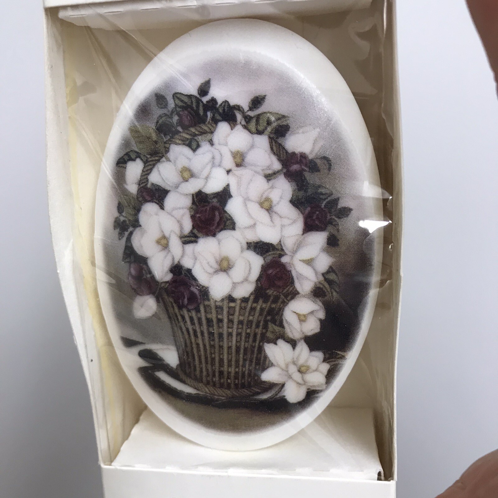 Vtg Soap Art Picture Soap Garden Theme Flowers Decorative Soap Lot Of 3 AR106
