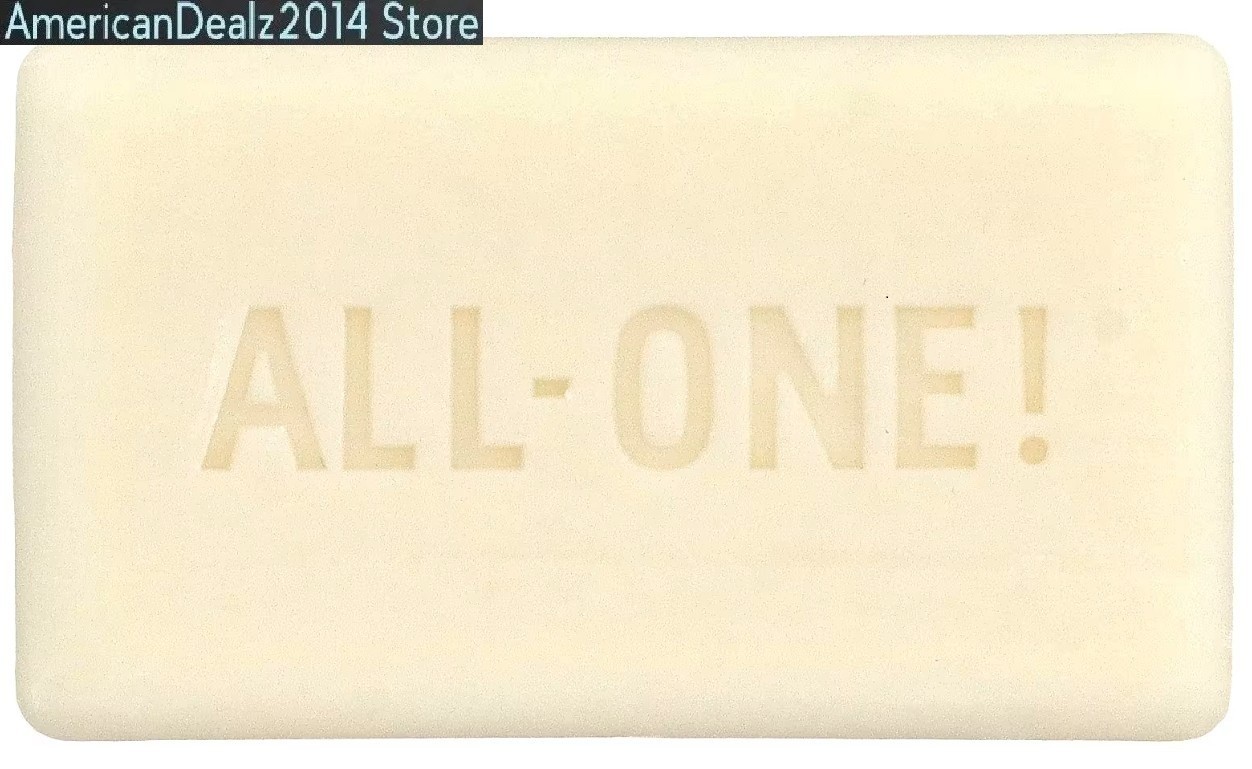 2 PACK – Dr Bronner’s All-One Hemp Peppermint Pure Castile Bar Soap 5 oz