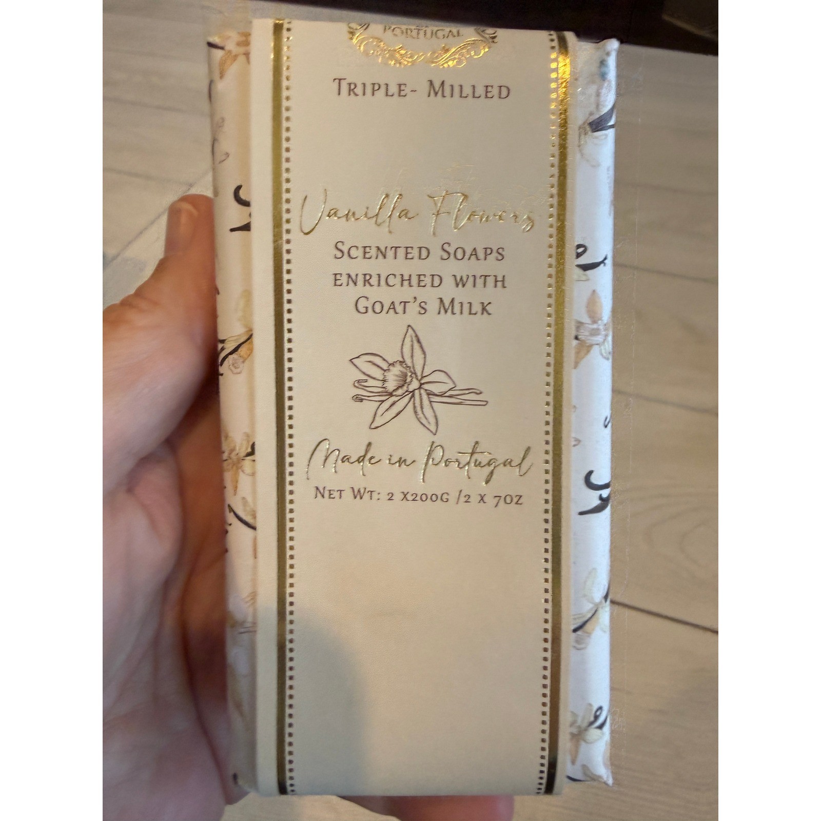 Essencias de Portugal Vanilla Flowers Triple Milled Soap Goat Milk Portugal