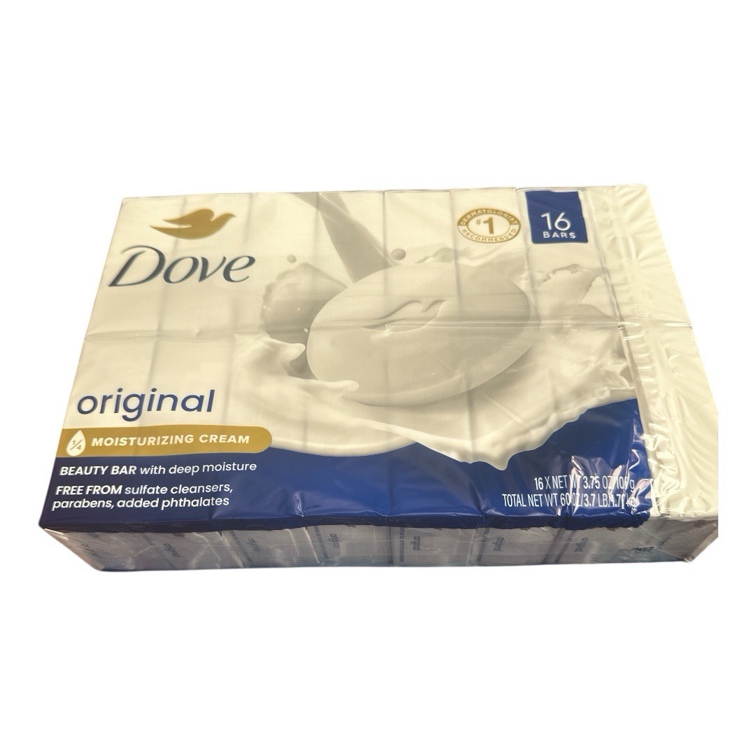 DOVE BEAUTY BAR Original Deep Moisturizing CREAM SOAP 16 pack (3.75oz. 16 ct.)