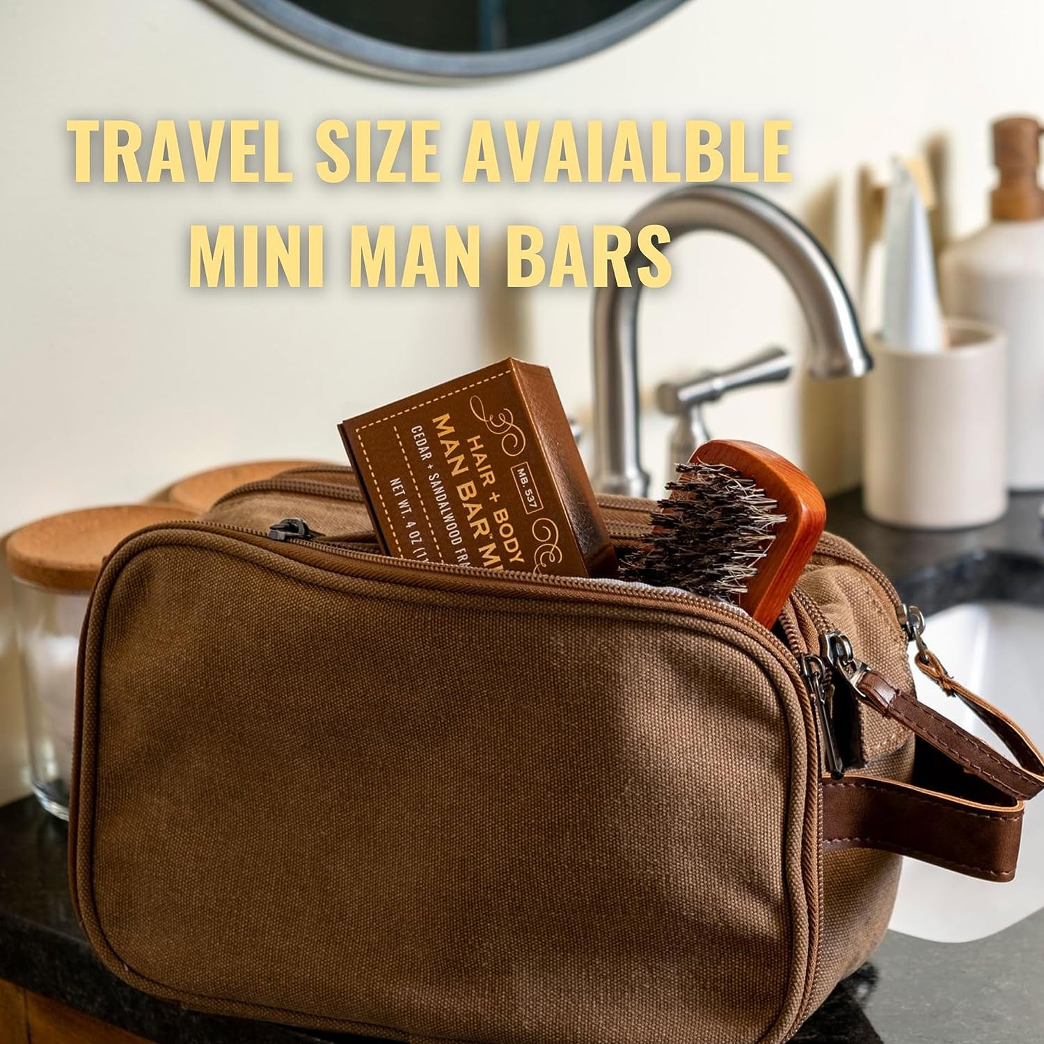 Man Bar | No Harmful Chemicals | Good for all Skin Types | 3-Piece Gift Set