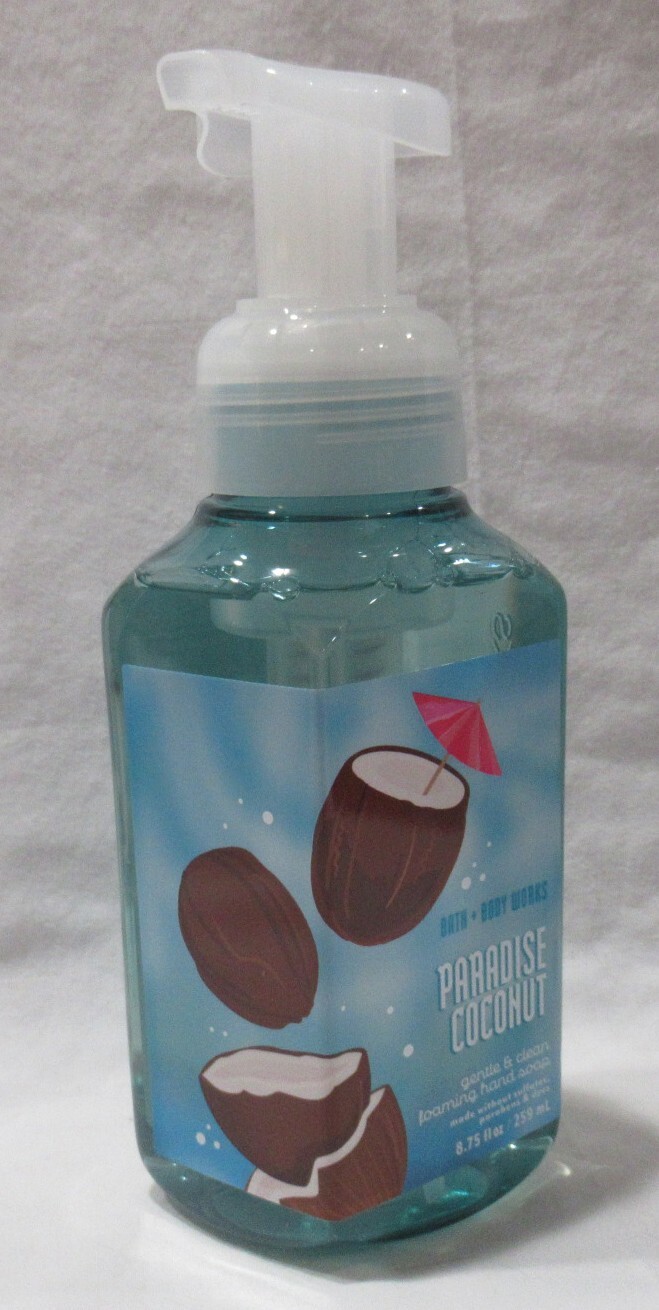 Bath & Body Works Gentle & Clean Foaming Hand Soap Set Lot of 2 PARADISE COCONUT