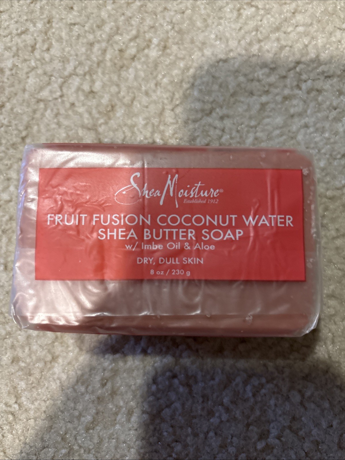 SHEA MOISTURE Fruit Fusion Coconut Water Shea Butter Bar Soap w/ Imbe Oil & Aloe