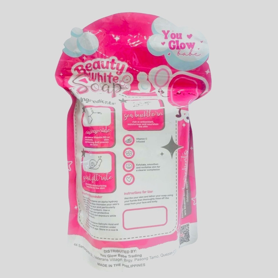 6 packs You Glow Babe Beauty White Glutathione + 2 pack Beauty White Soap Bundle