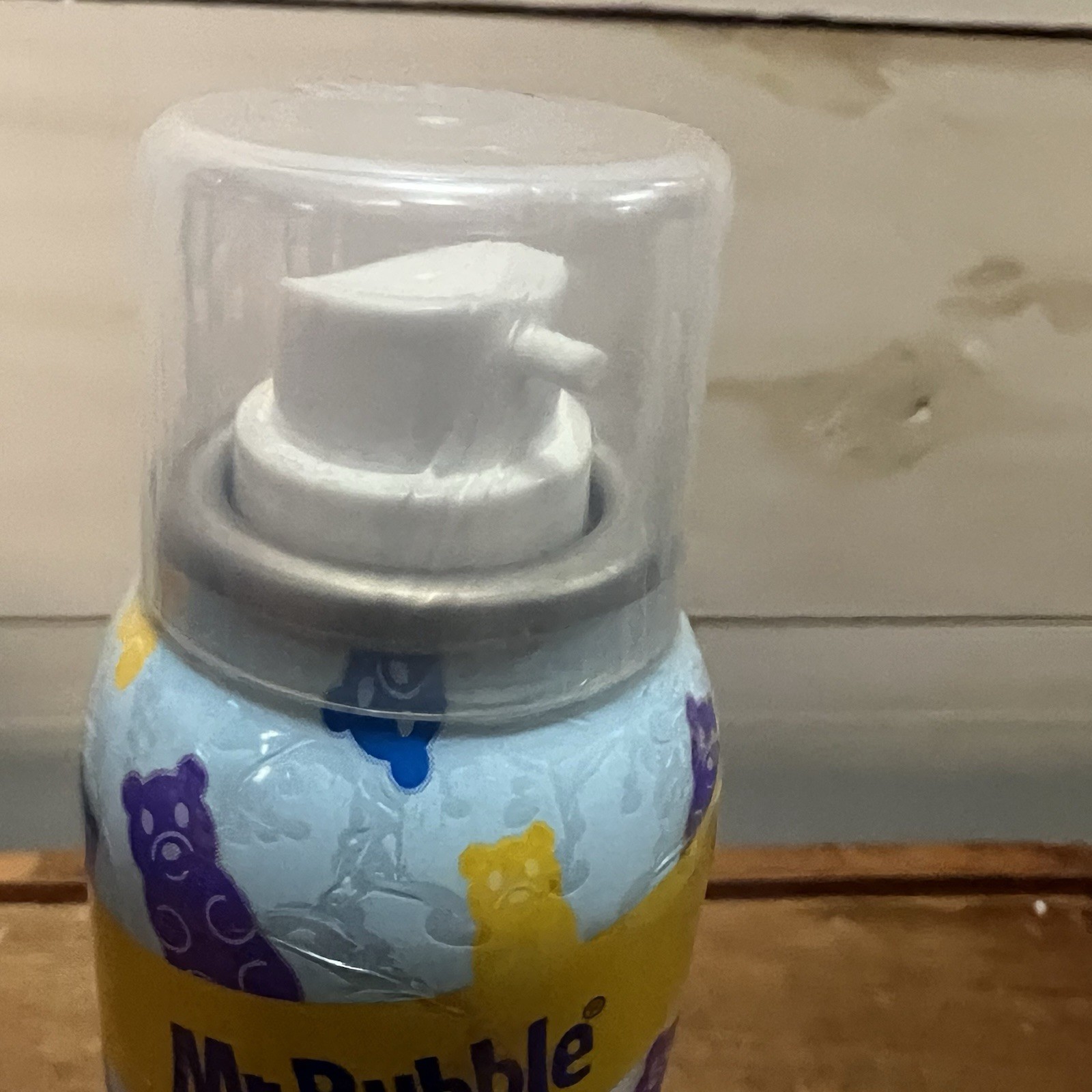 MR BUBBLE BLUE Gummy Best Foam Soap Doodle 4 Oz Draw Write Create