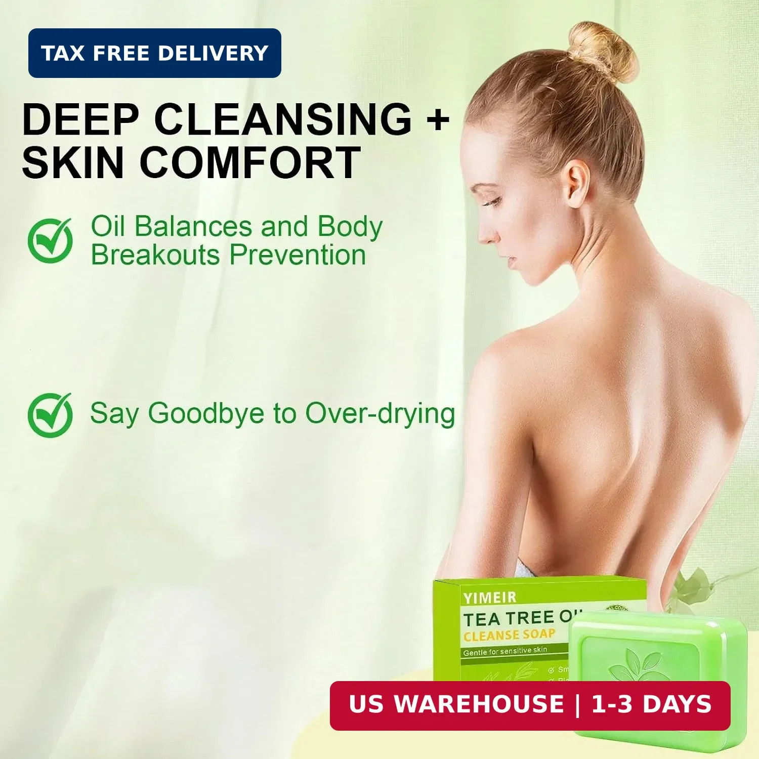 Tea Tree Oil Soap Handmade, About 4.5Oz, Tea Tree Soap Bar for Face & Body – Dee