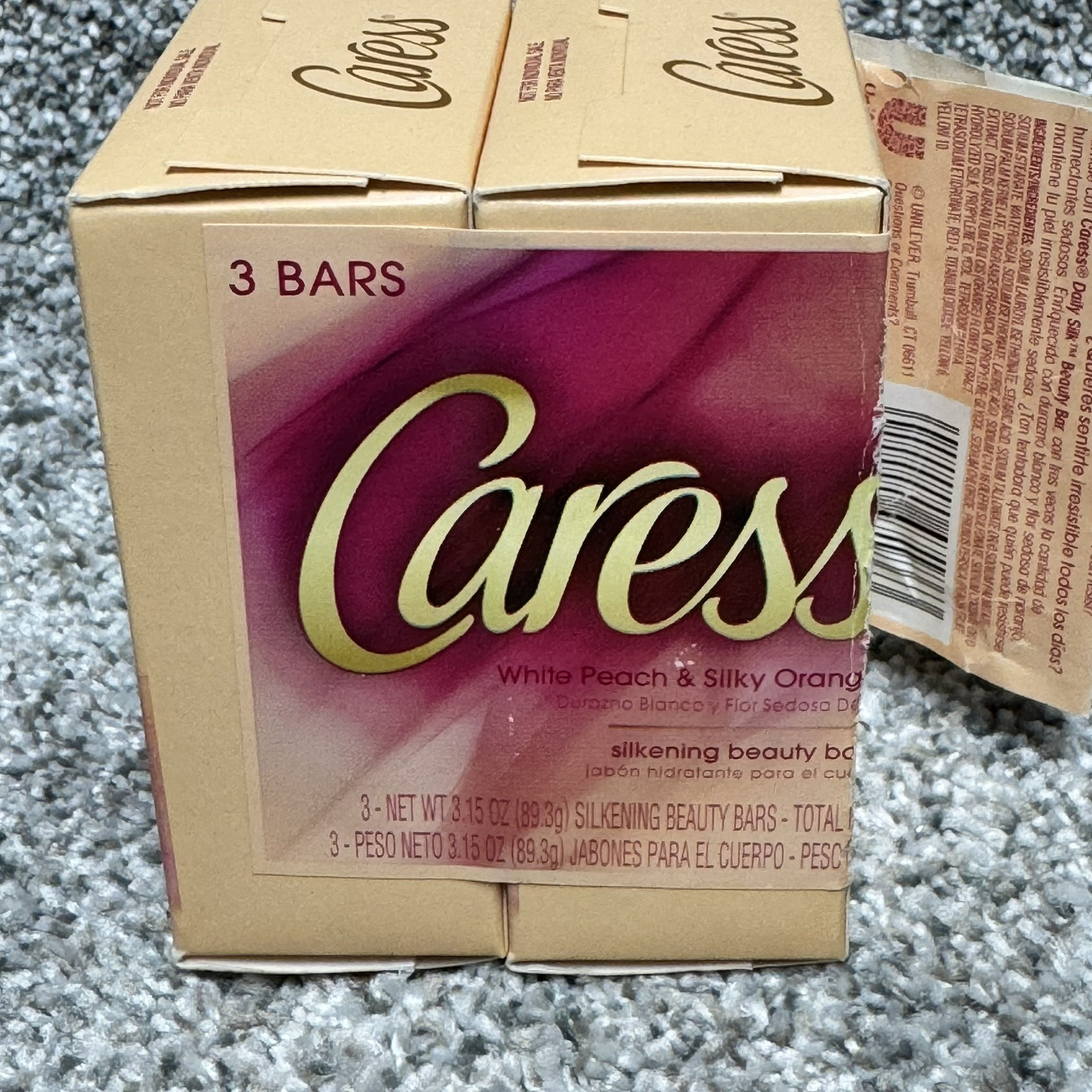 Caress Daily Silk Soap 2 Bars White Peach & Silky Orange Blossom