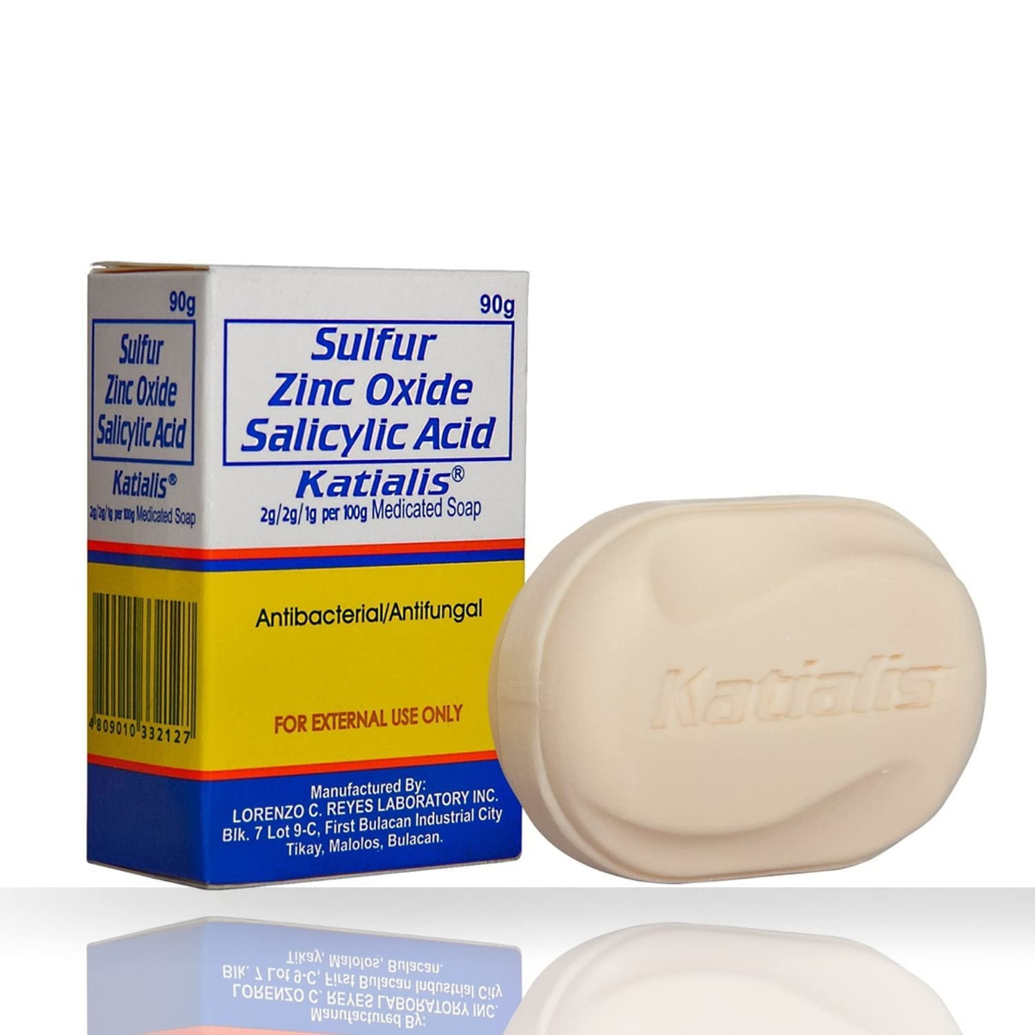 KATIALIS SOAP Sulfur Zinc Oxide Salicylic Acid anti Fungal anti Bacterial Soap 9