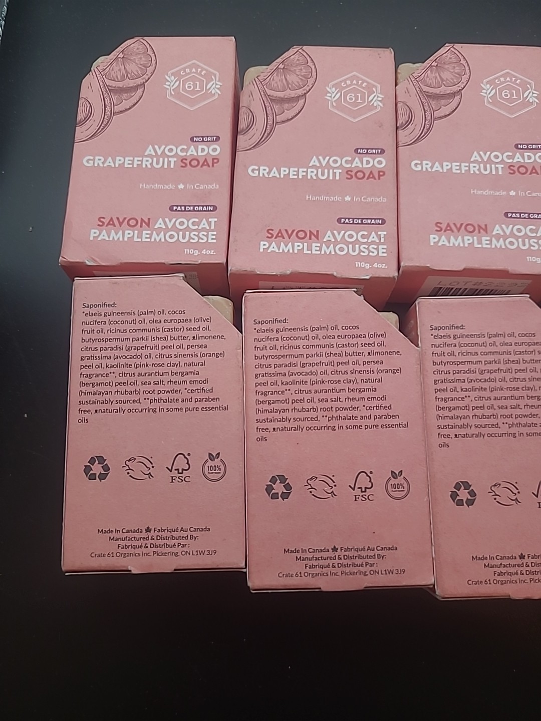 8 Bars Crate 61, Vegan Natural Handmade Bar Soap, W/ Premium Essential Oils