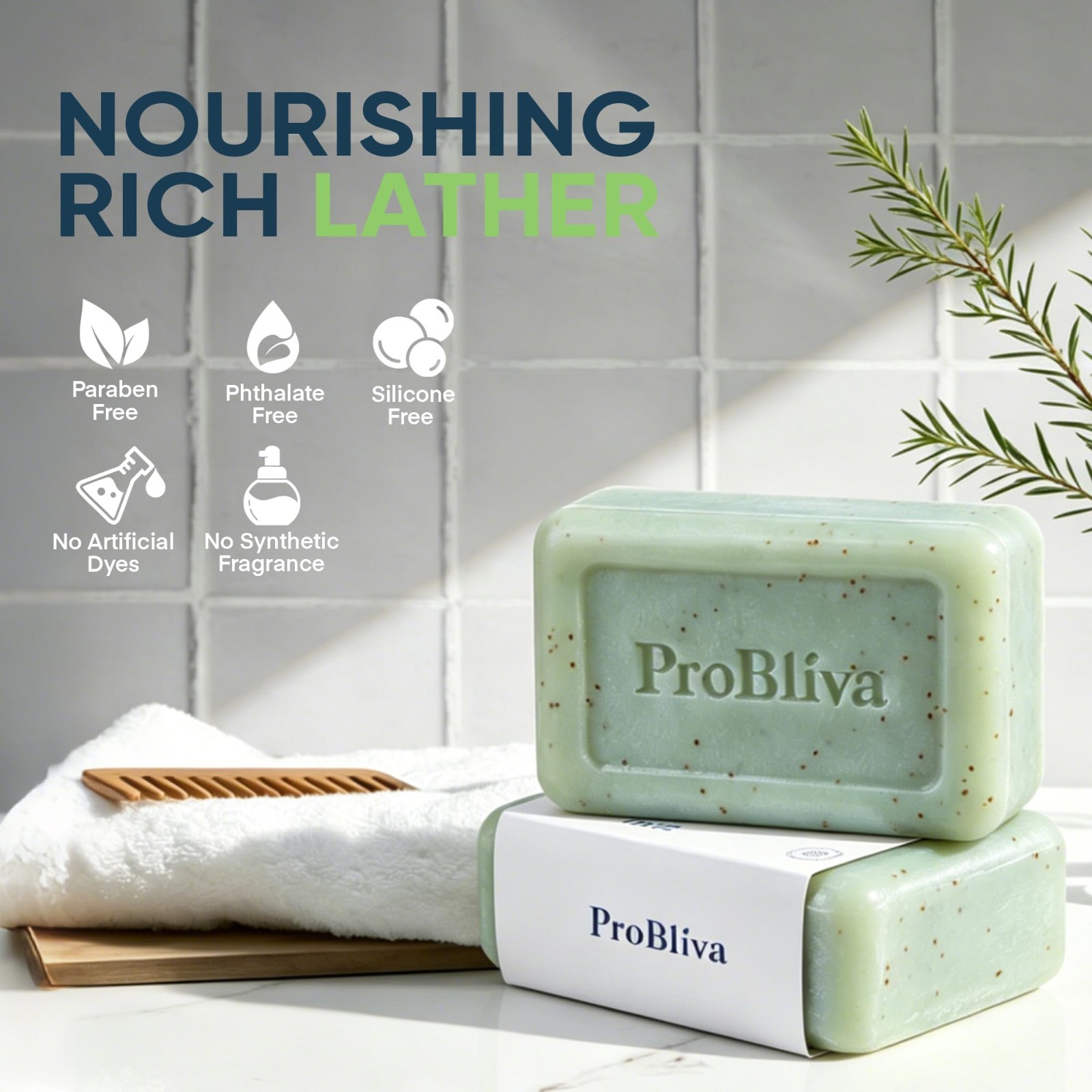 Antifungal Soap Bar with Tea Tree Oil & Charcoal – Exfoliating Body & Foot Wash,