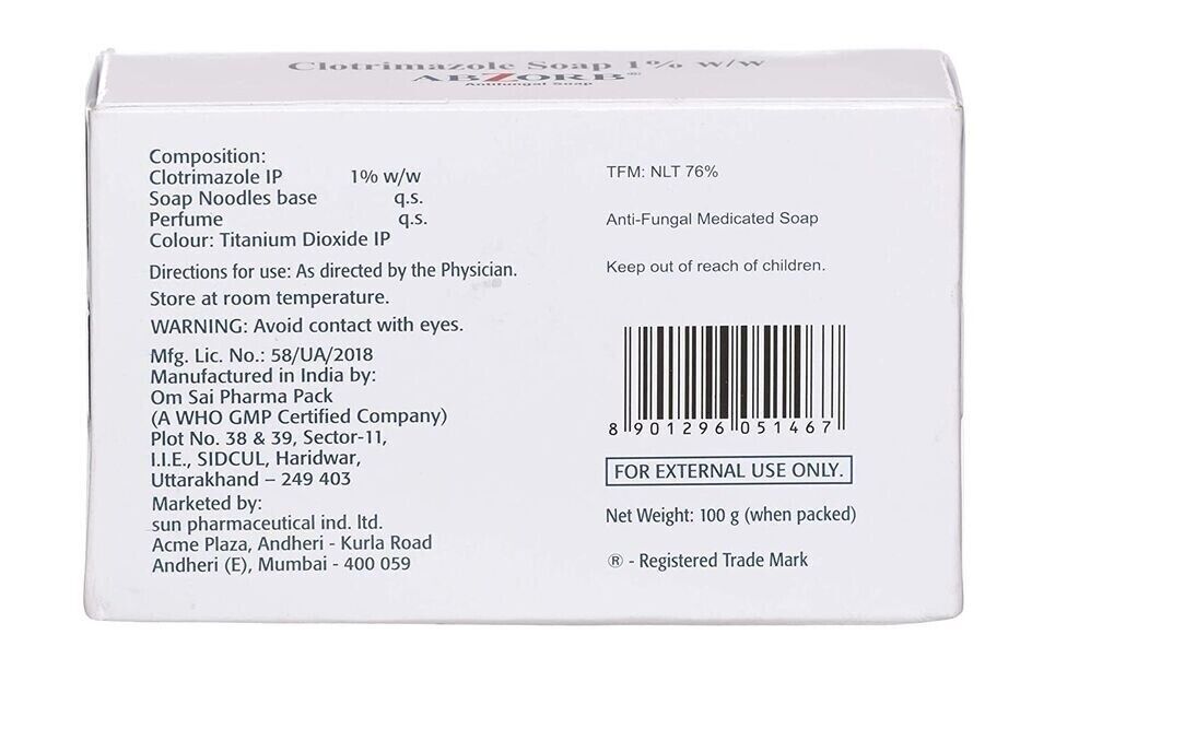 Abzorb Antifungal Absorb Soap – Effective Fungal Protection – 100g(Pack of 2)