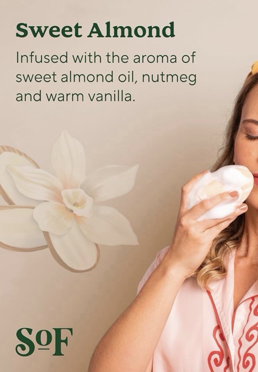 SoF Sweet Almond Triple Milled Soap 6oz with Shea Butter – Pack of 4