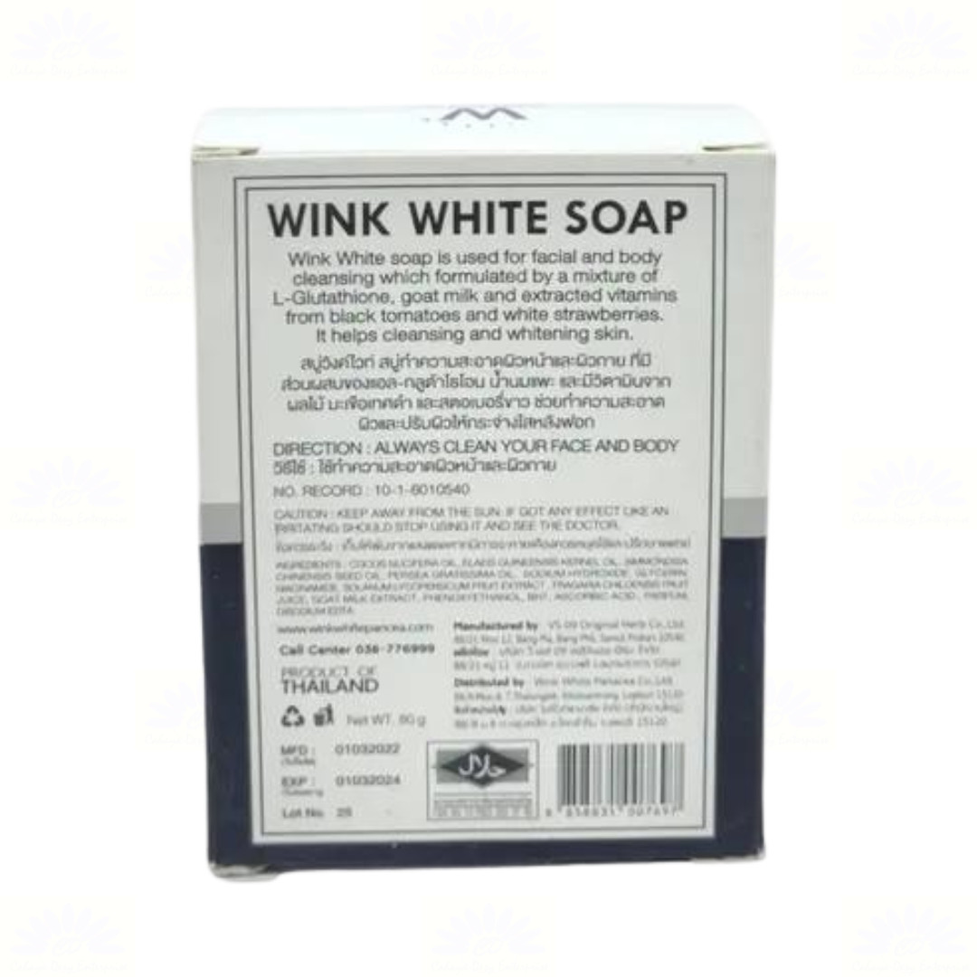 5 X Wink White Soap 80g Gluta Whitening Body Pure Face Lightening Skin Cleansing