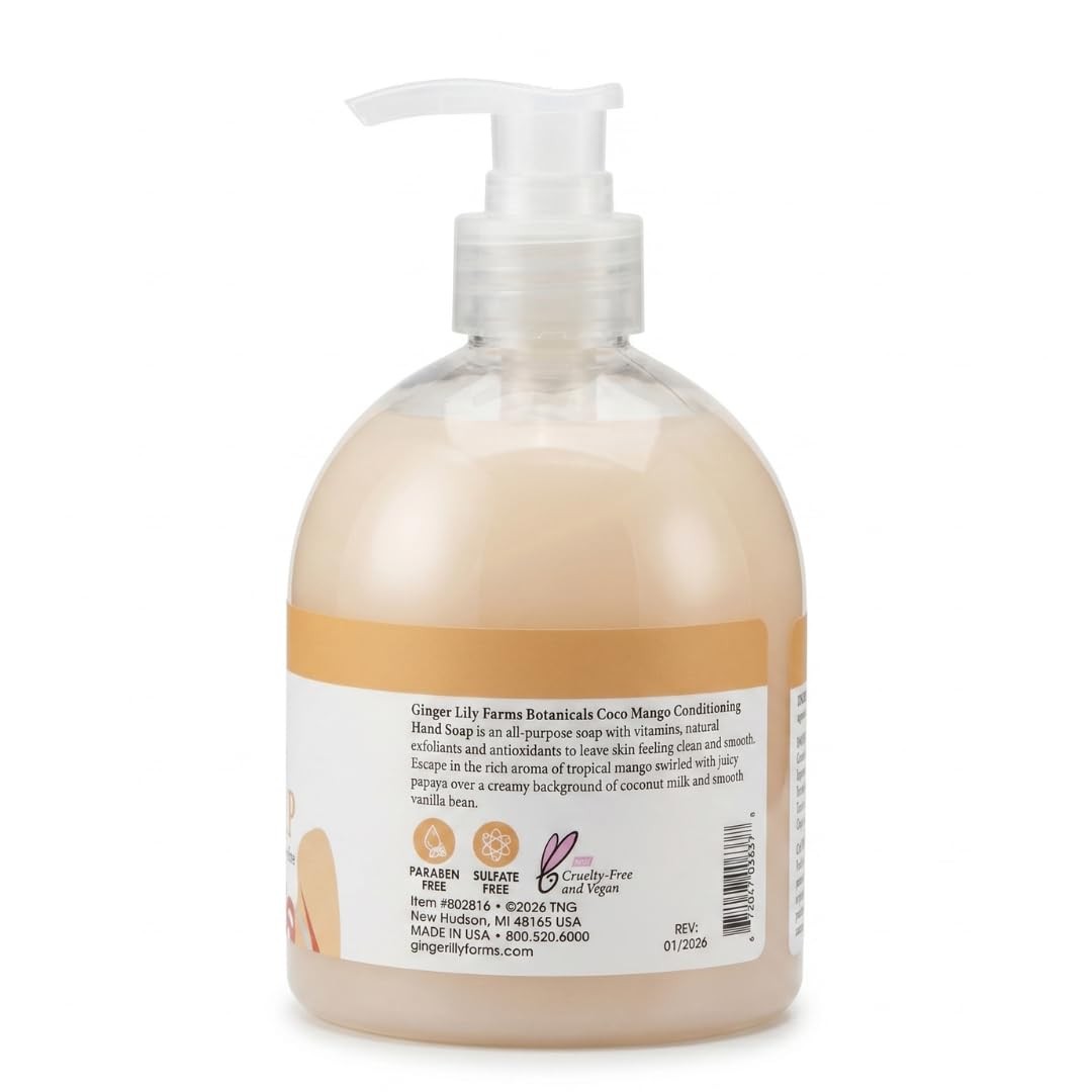 Ginger Lily Farms Botanicals Conditioning 16.9 Fl Oz (Pack of 1), White