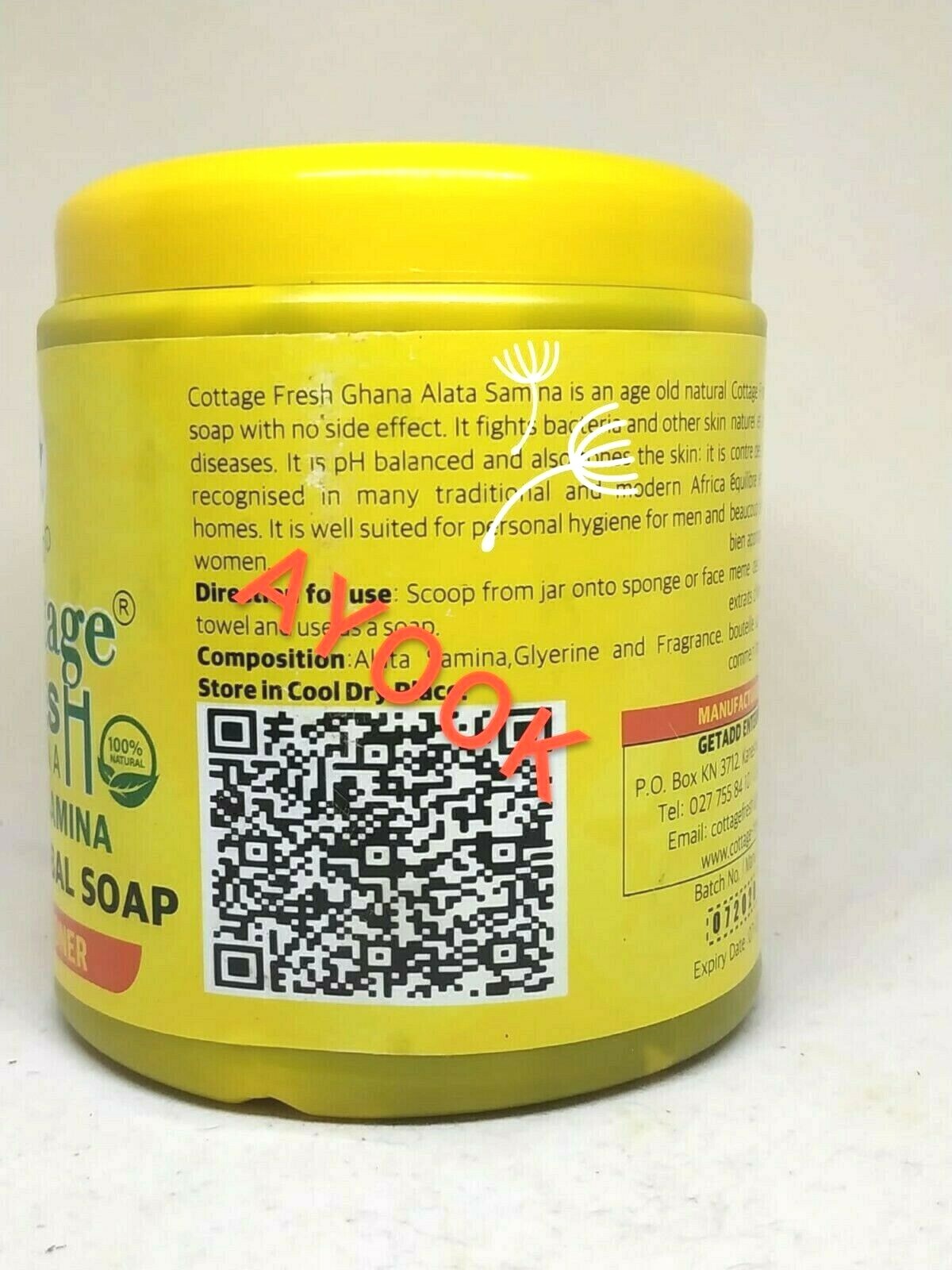 Getadd Cottage Fresh Alata Samina Herbal “Super Toner” Soap. ORIGINAL 550g