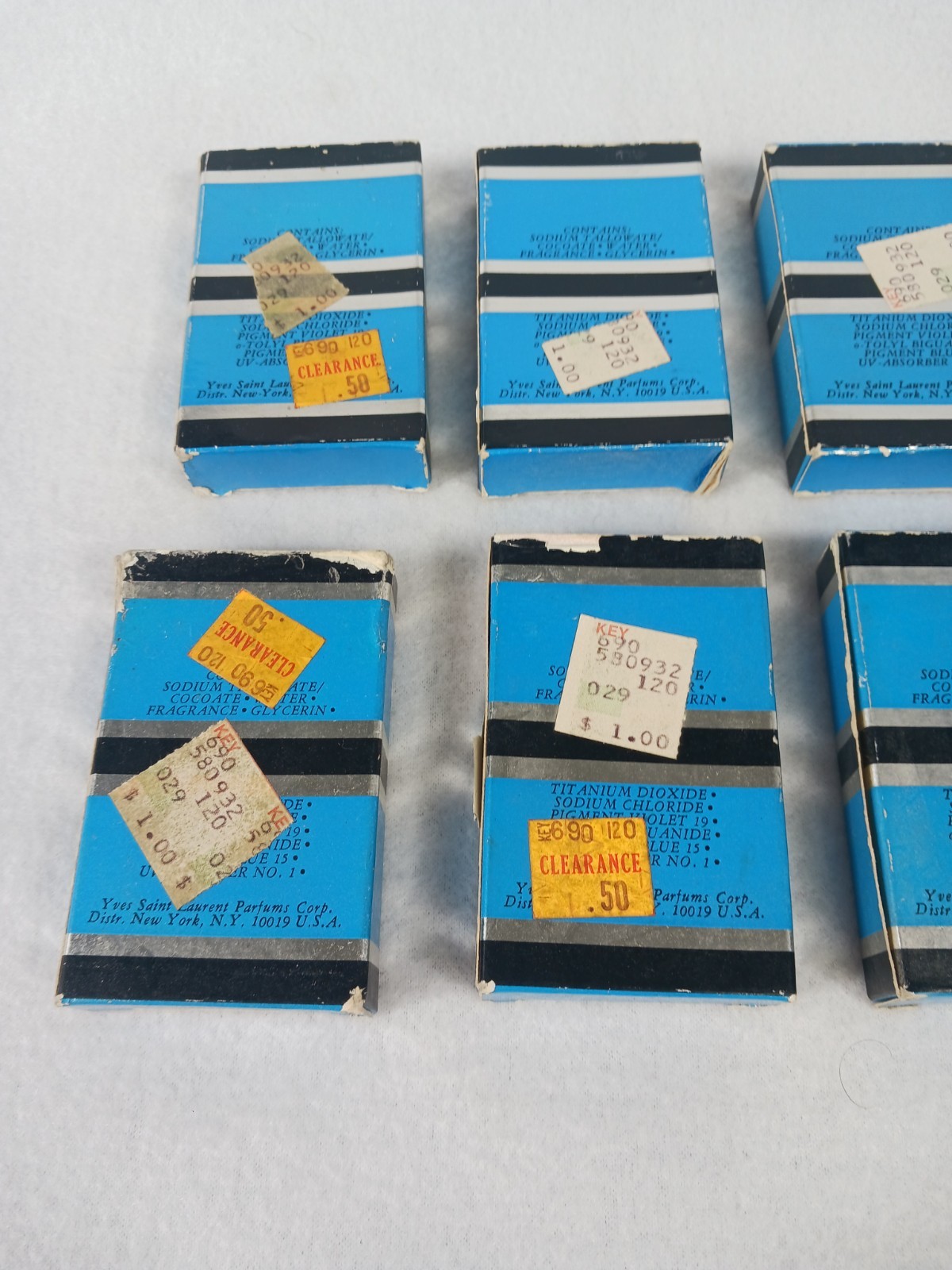 Vintage Yves Saint Laurent YSL Rive Gauche Perfumed Soap 1.5oz Lot 10 Bars NOS