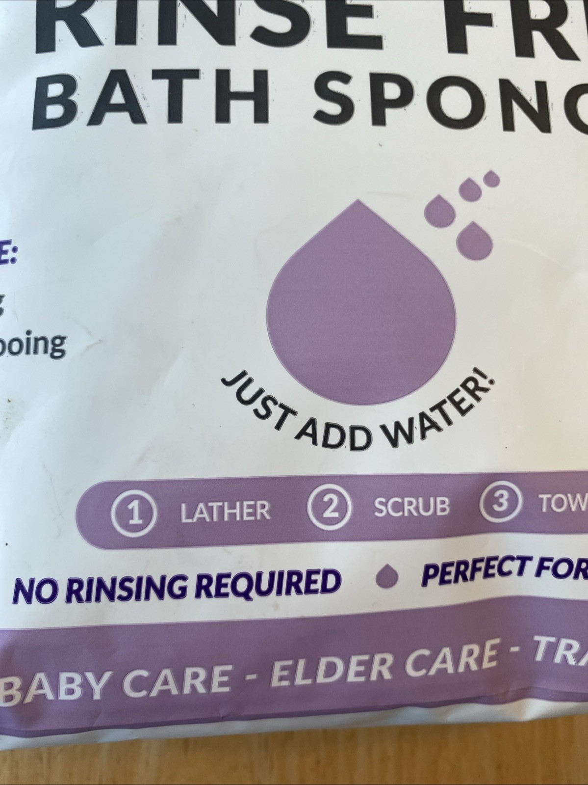 Disposable No Rinse Bathing Wipes – 25 Pack – All-in-1 Single Use Shower Wipe