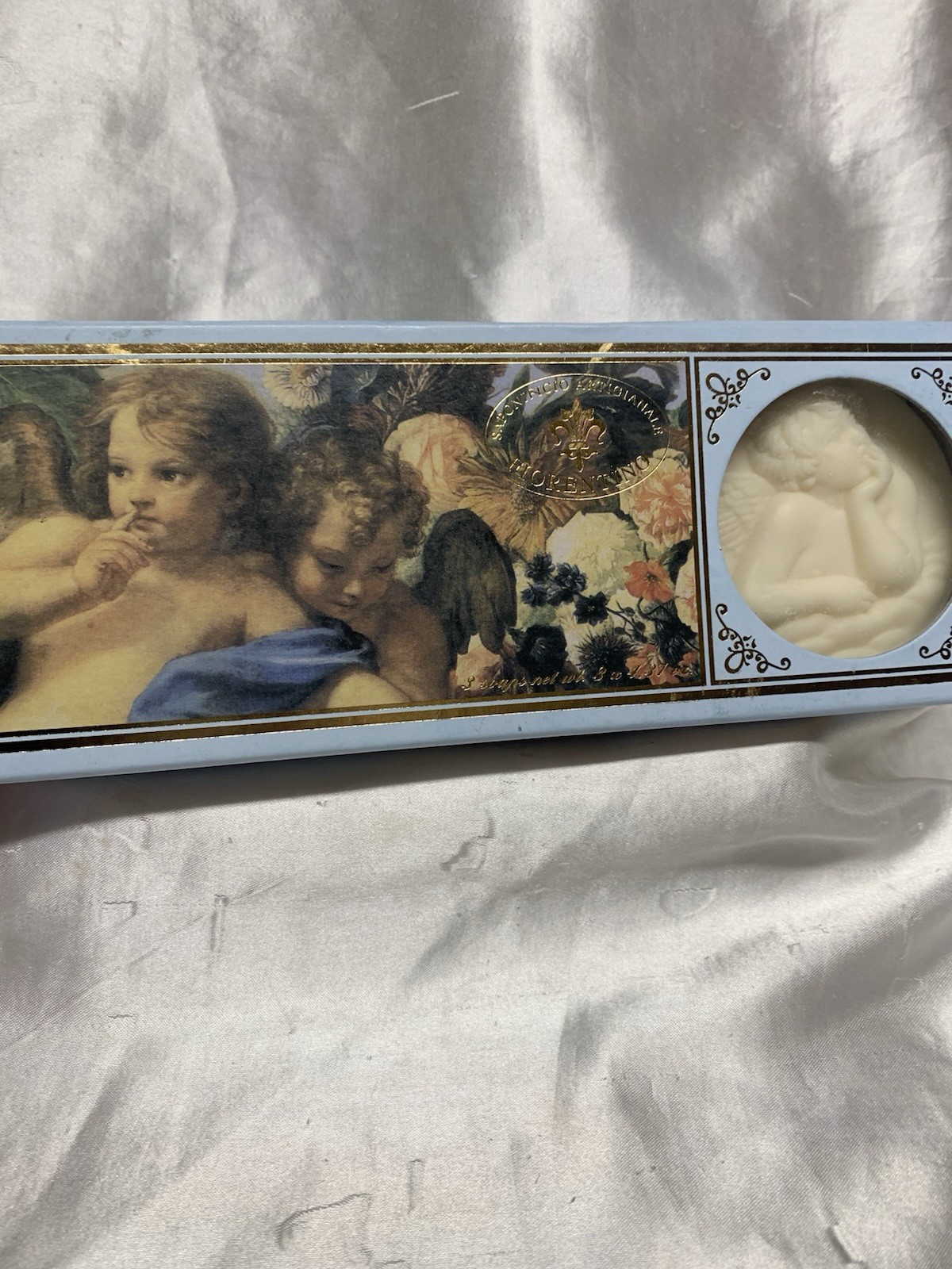 SAPONIFICIO ARTIGIANALE FIORENTINO 3 Angel Cherub Boxed Soaps Made In Italy