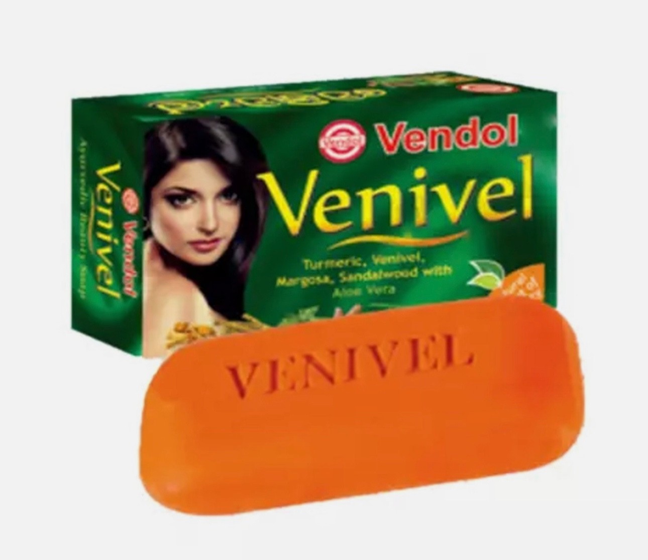 Vendol Venivel Soap Ayurveda Beauty Herbal Natural Skin Soap for a Gold skin 80g