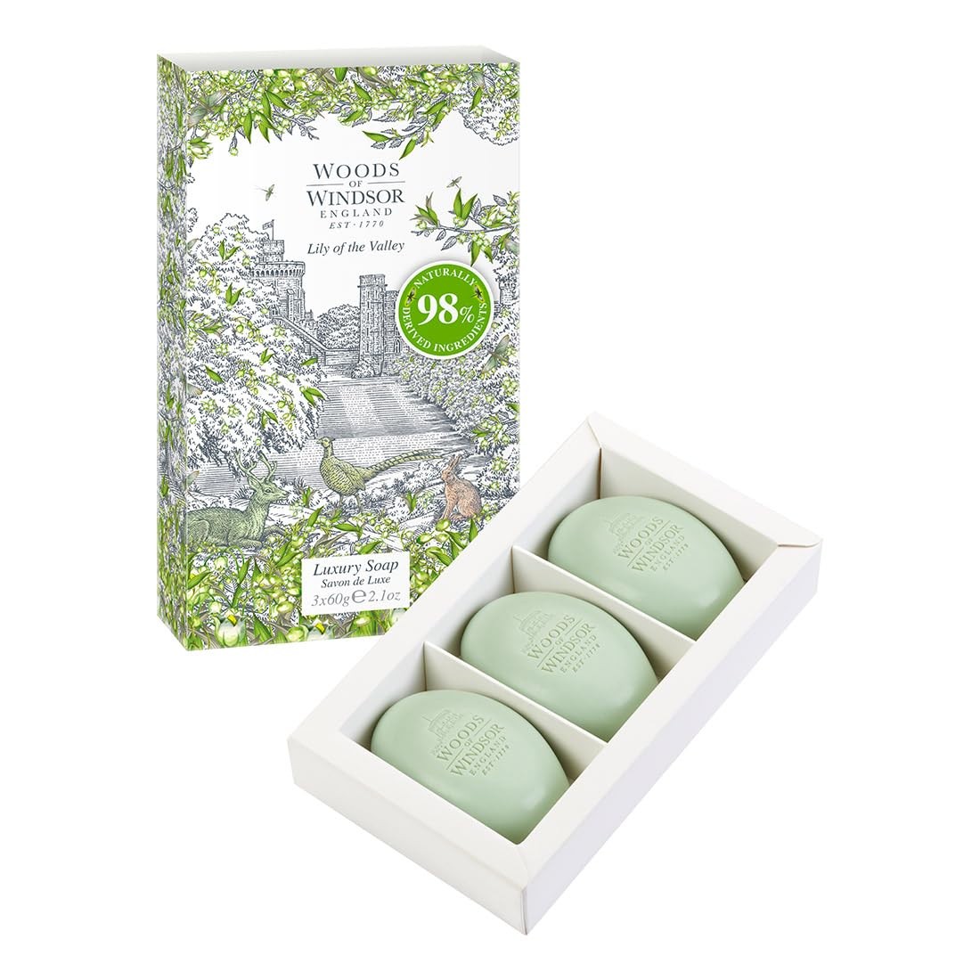 Lily of the Valley Moisturising Soap Bars 3 x 0.13 lb
