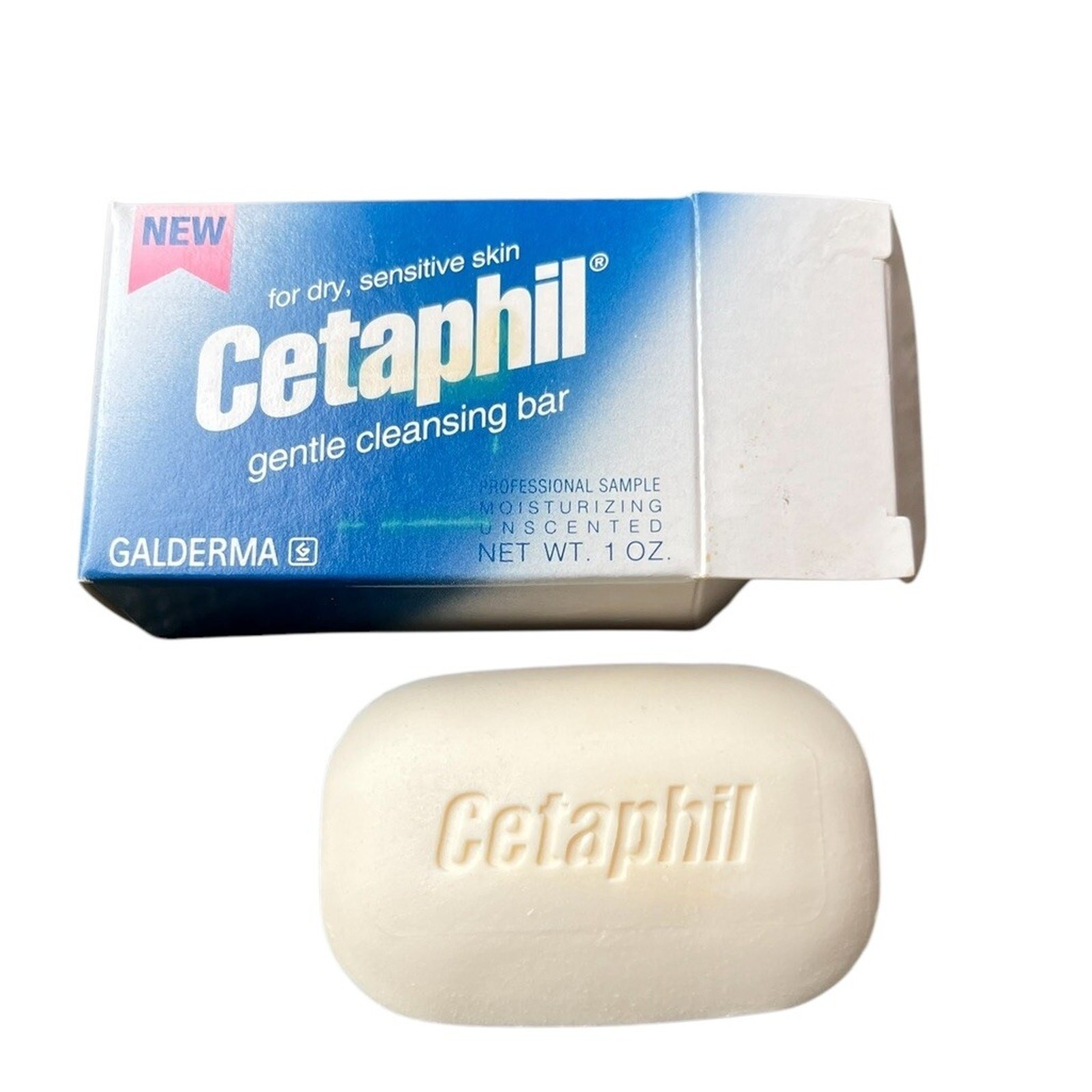 Vintage CETAPHIL Gentle Cleansing Bar 1oz Trial Size For Dry Sensitive Skin Prop