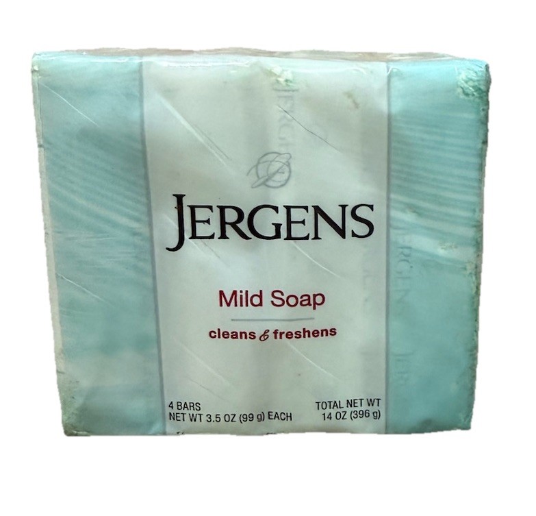Jergens Mild Soap 4 Bars 3.5 Oz Each