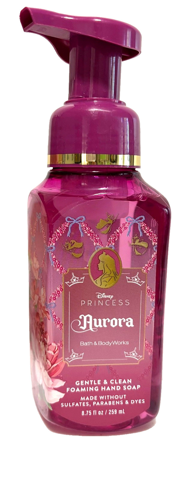 NEW! Bath & Body Works Disney Aurora Coin Purse/3 Wick & Foaming Soap Bundle