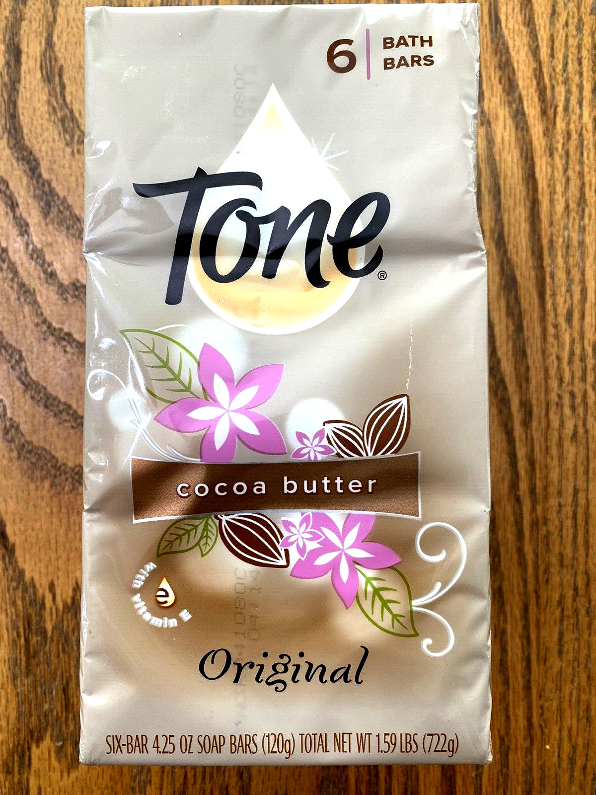 TONE SOAP 8 Large 4.25 OZ BARS ORIGINAL SCENT COCOA BUTTER ~ FACTORY SEALED NEW