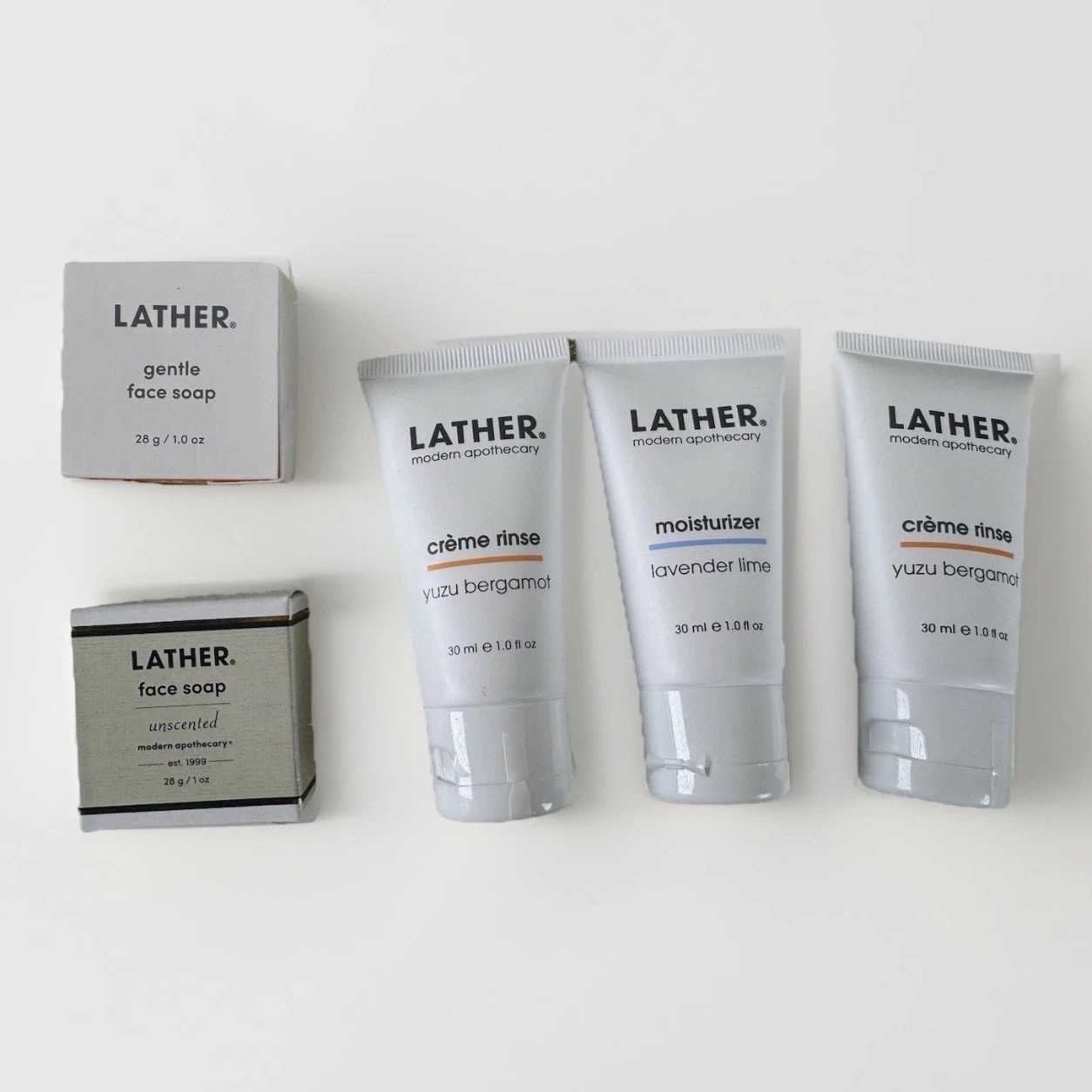 Lather Modern Apothecary 5 Piece Skincare Lot New