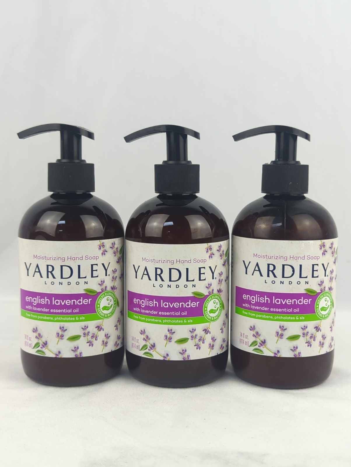 Yardley London Lavender Liquid Hand Soap 3 Pack 14 oz Each