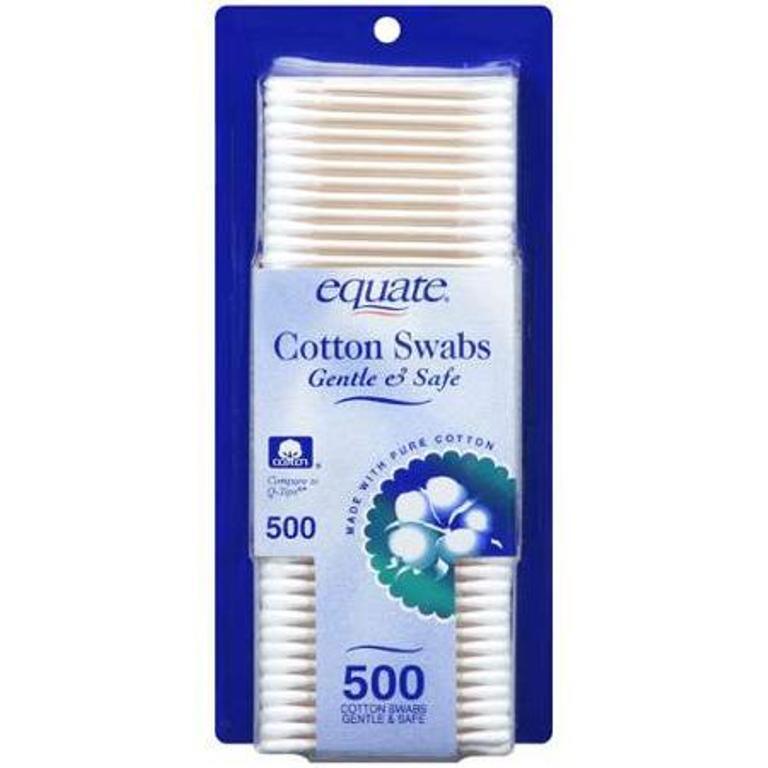 Cotton Swabs 500 Count 100% Pure Cotton Firm Paper Stick Safe Soft