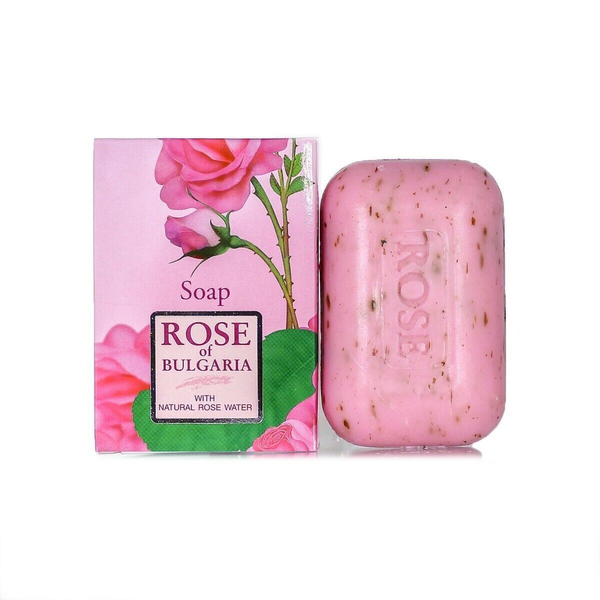 Natural Bulgarian Rose Water Soap rose petals -Rose of Bulgaria – set of 3