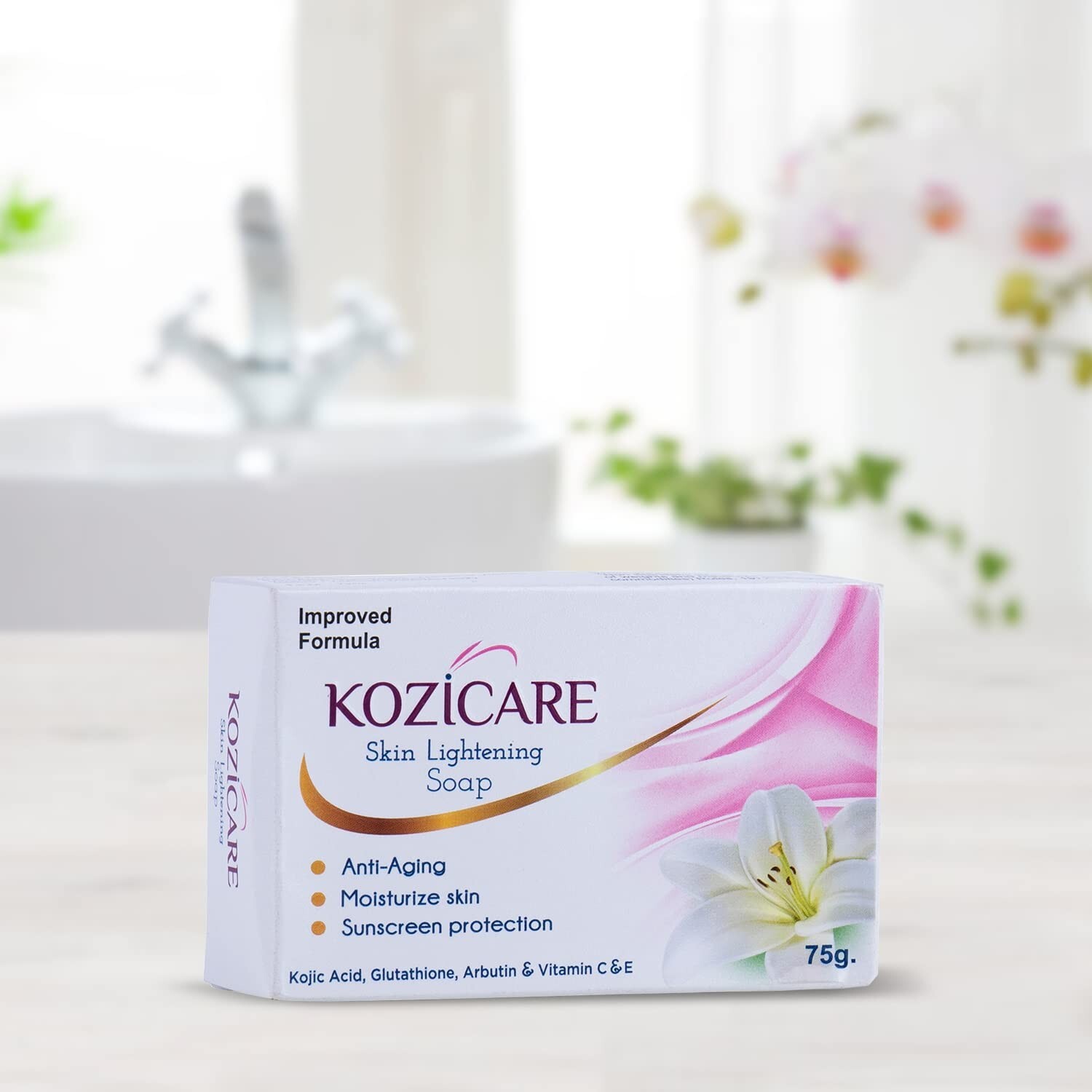 3 x Kozicare Skin Brightening Soap – 75gm Each | Sun Screen Protection